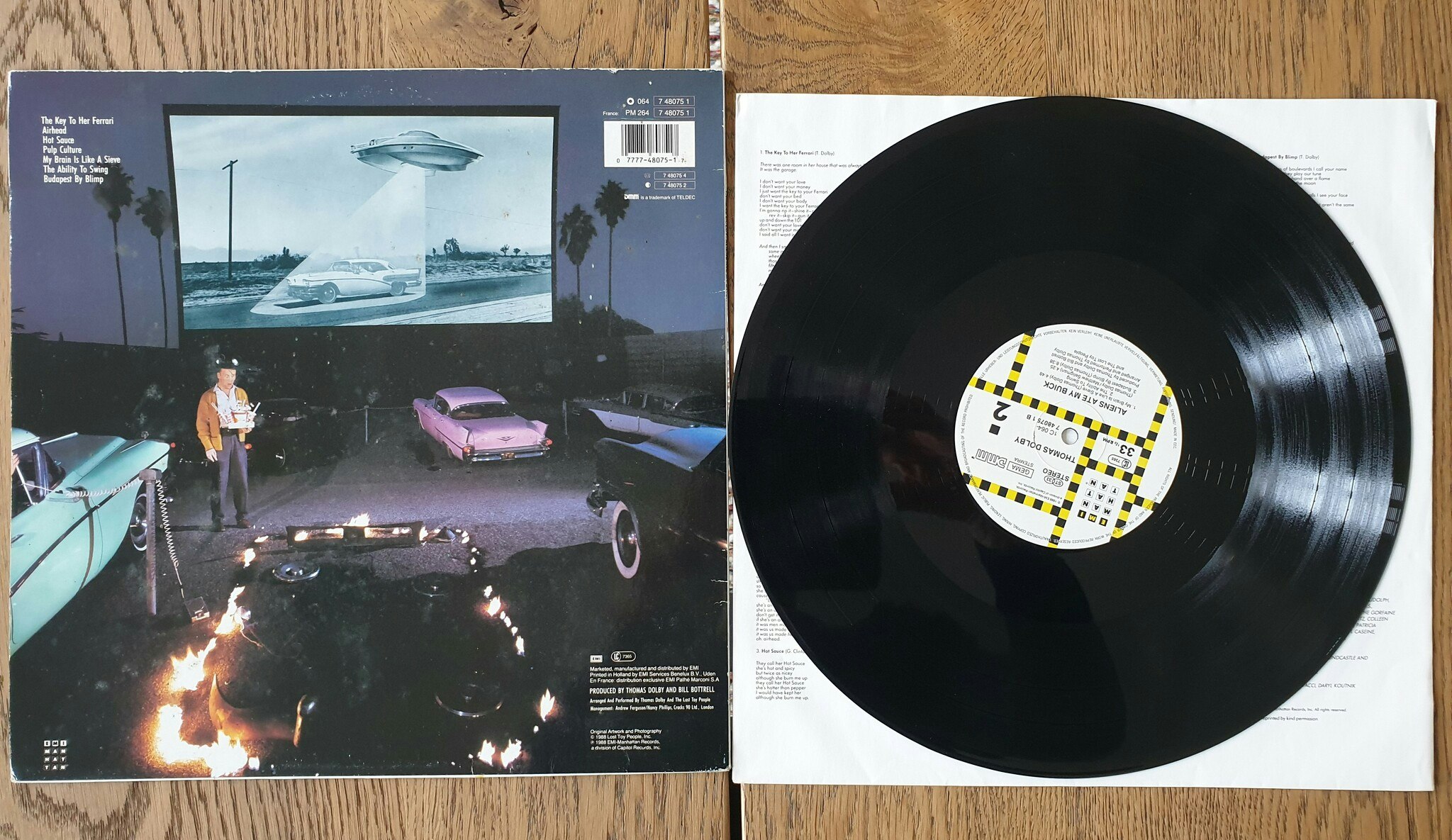 Thomas Dolby, Aliens ate my Buick. Vinyl LP