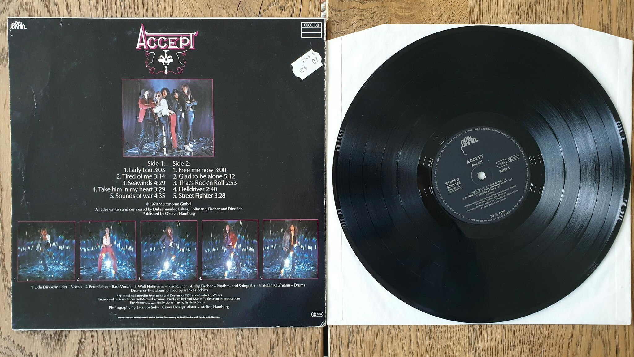 Accept, Accept. Vinyl LP