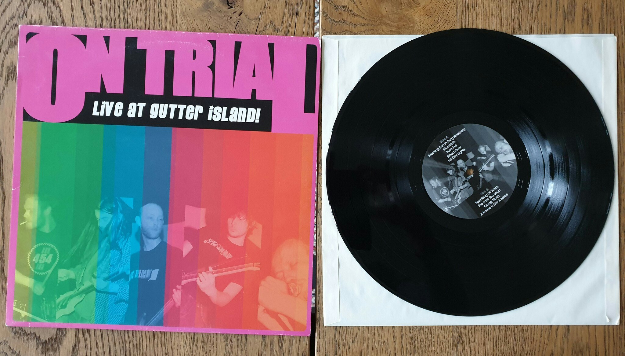 On Trial, Live at gutter Island. Vinyl LP