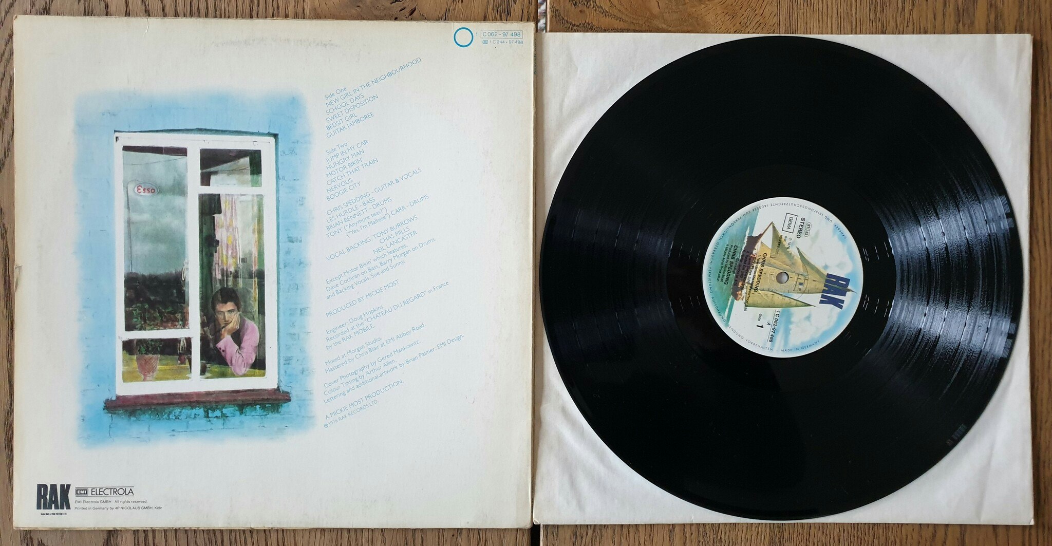 Chris Spedding, Chris Spedding. Vinyl LP