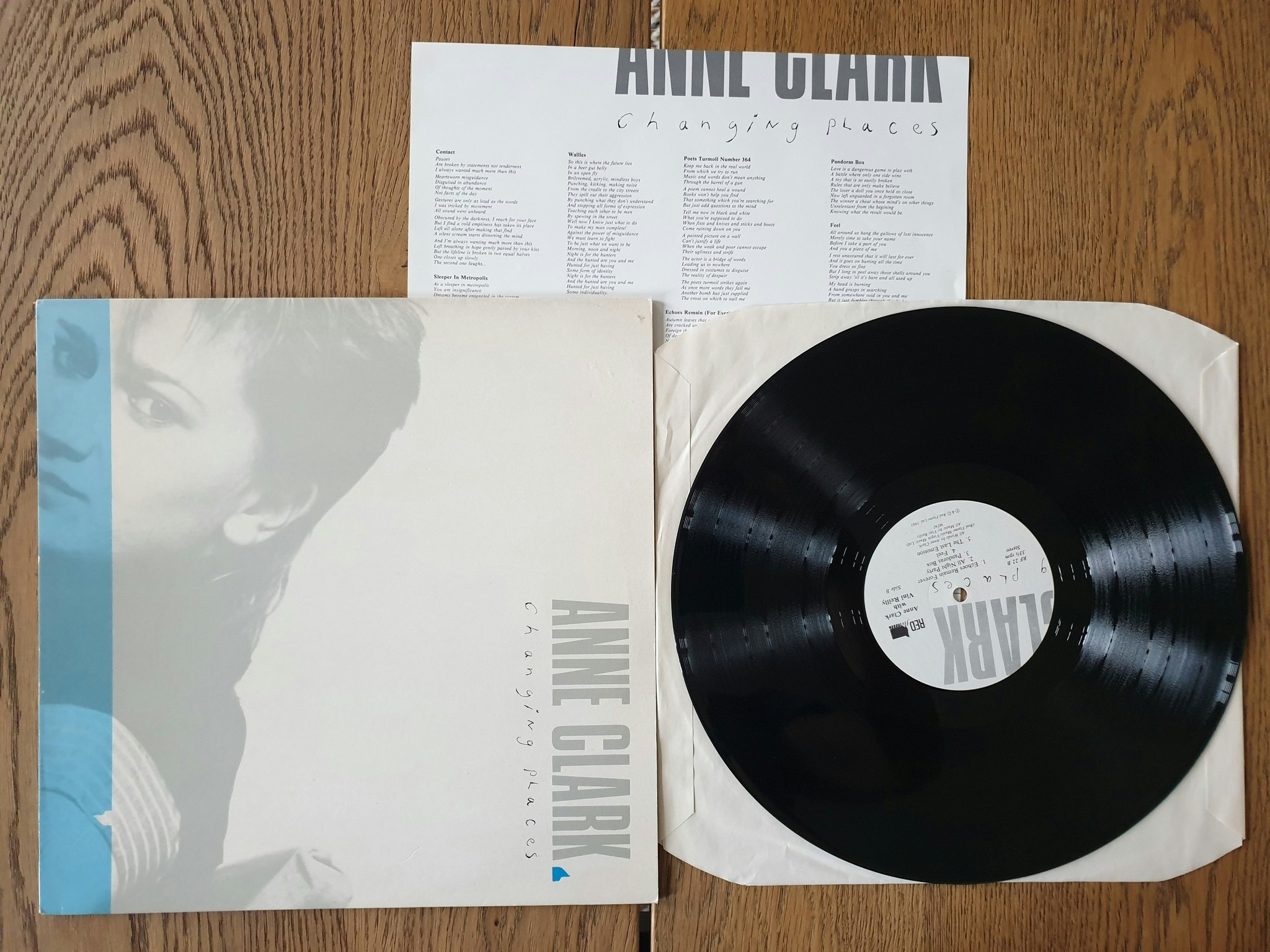 Anne Clark, Changing places. Vinyl LP