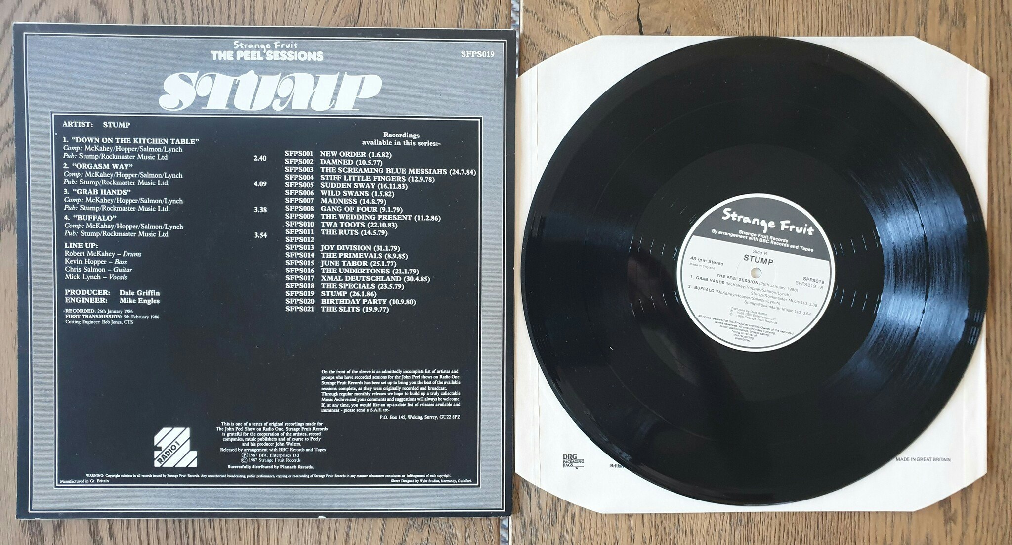 The Peel Session, Stump. Vinyl S 12"