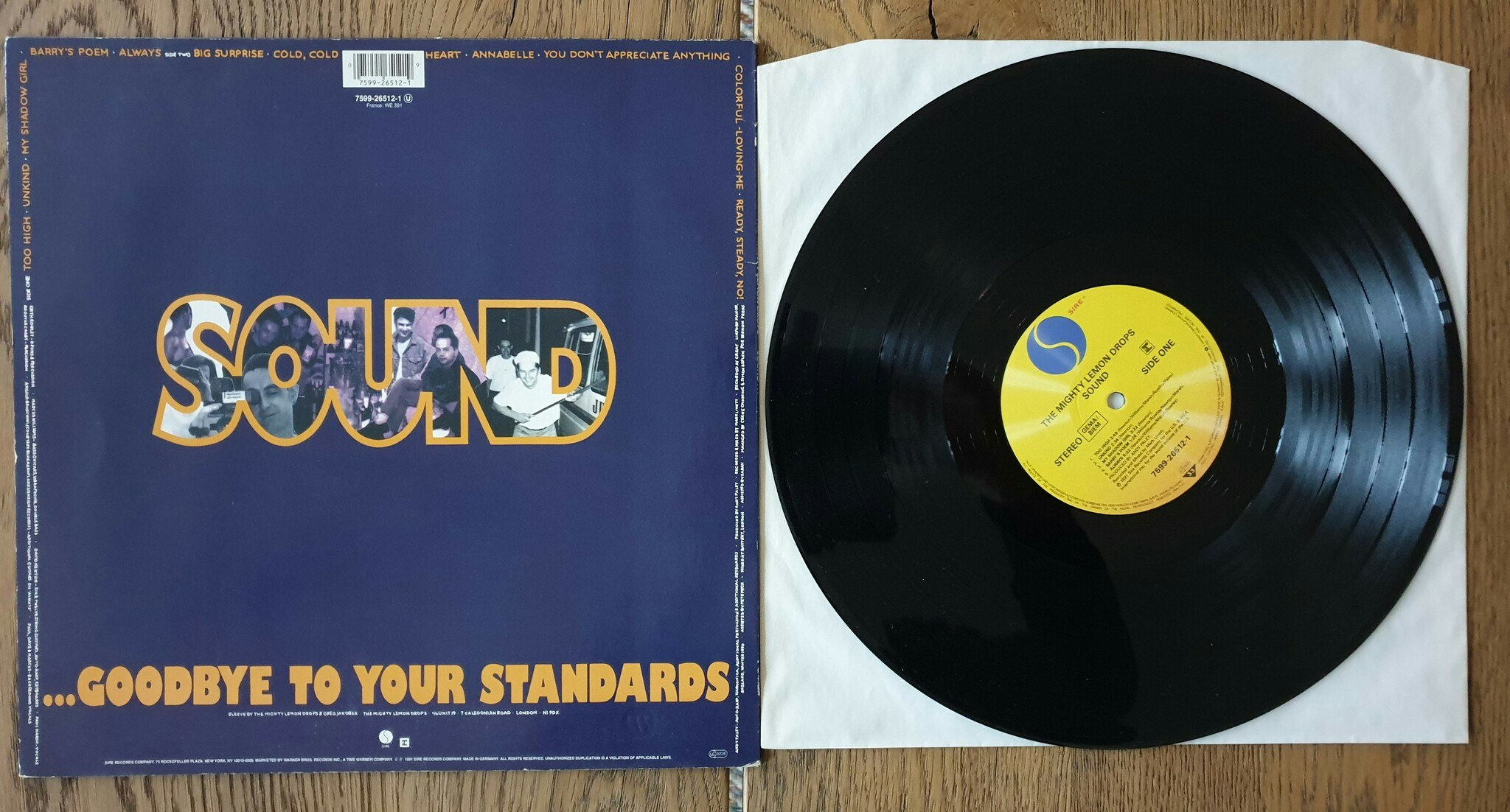 The Mighty Lemon Drops, Sound. Vinyl LP