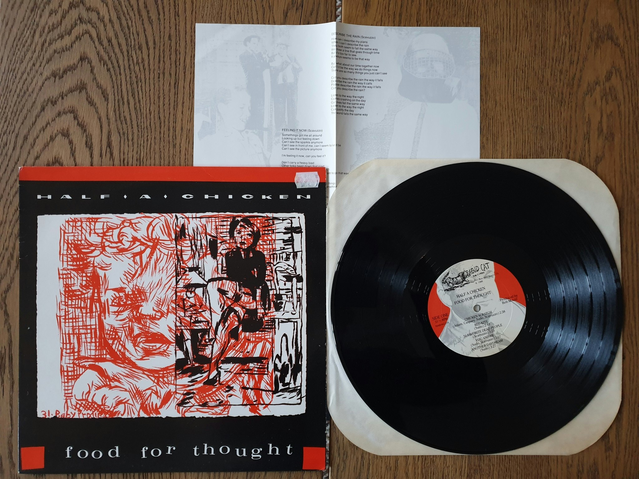Half a chicken, Food for thought. Vinyl LP