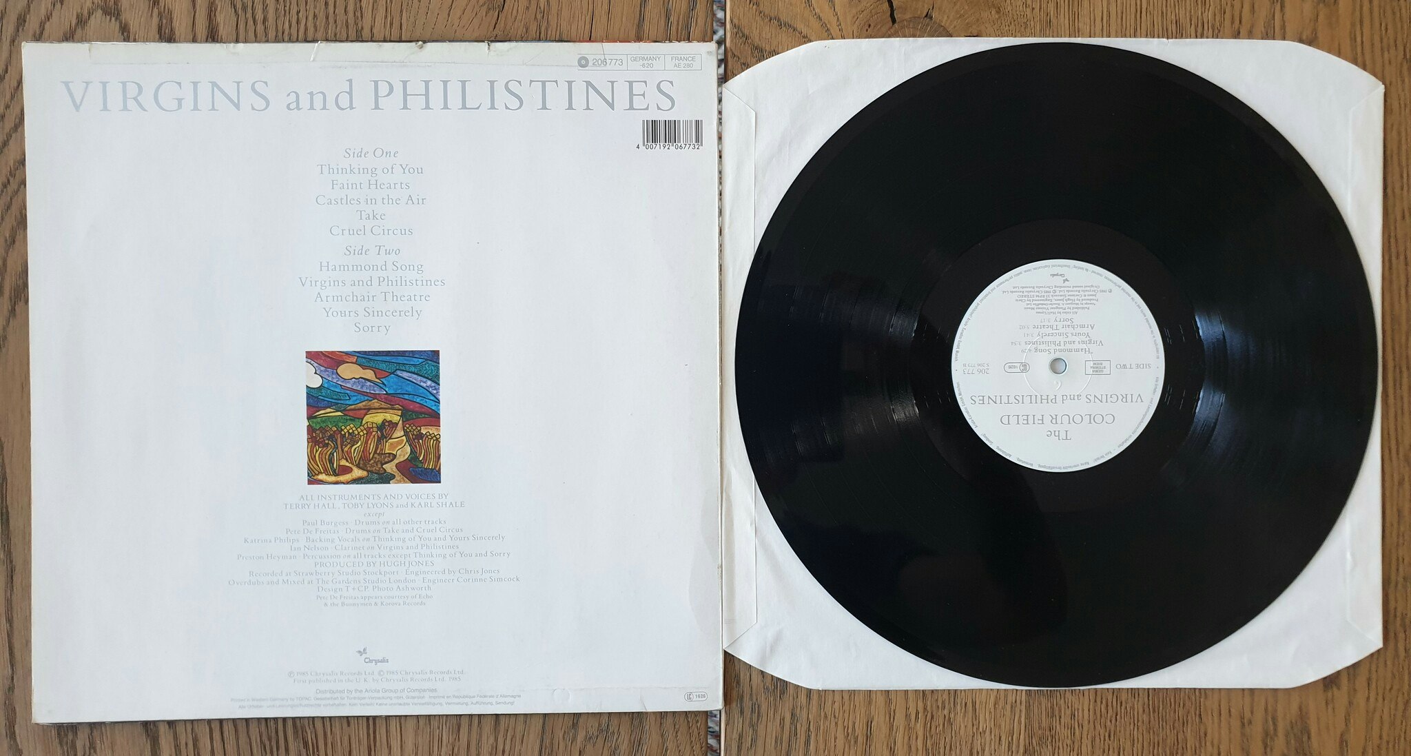 The Colour Field, Virgins and Philistines. Vinyl LP