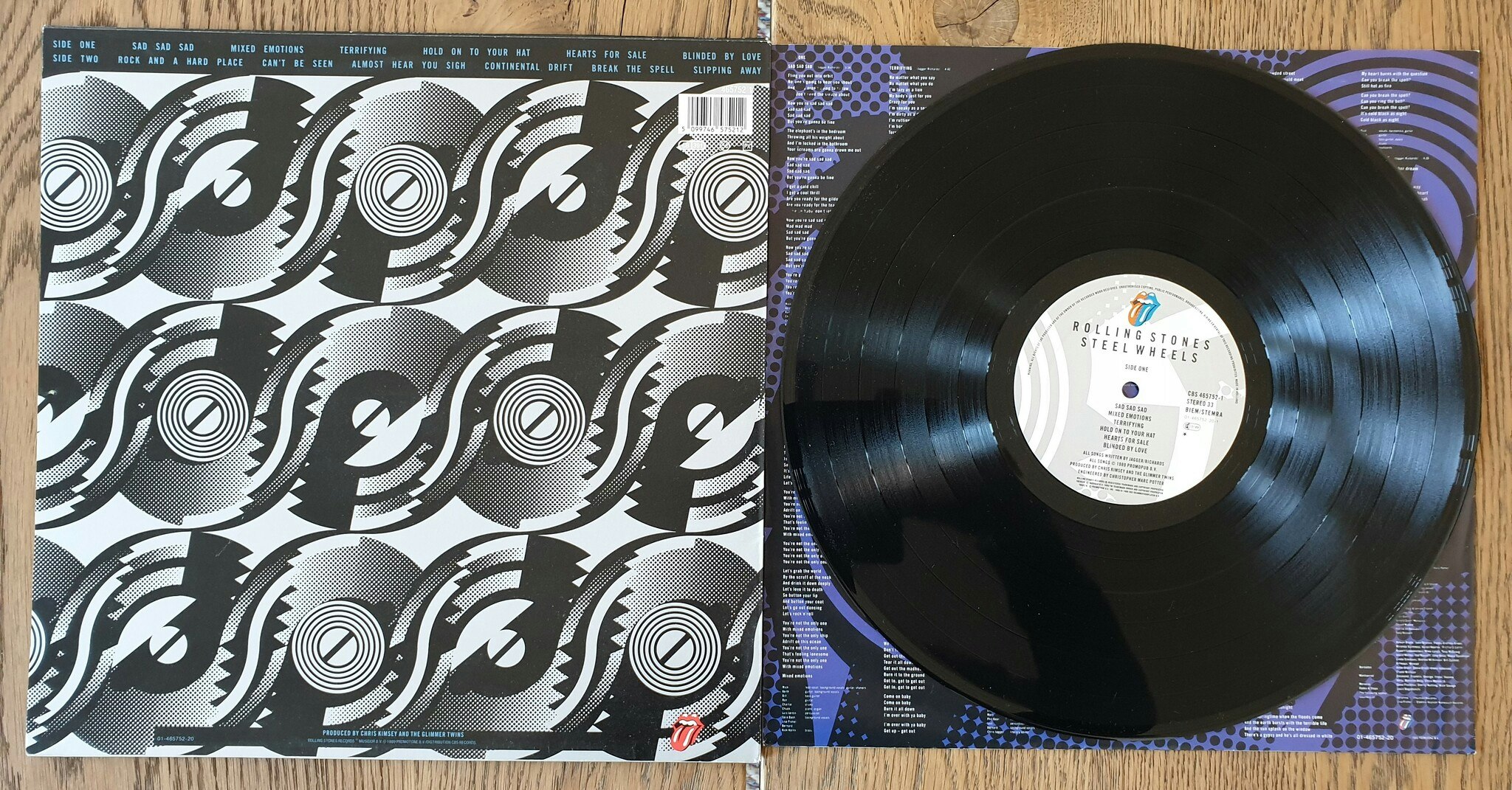 The Rolling Stones, Steel Wheels. Vinyl LP