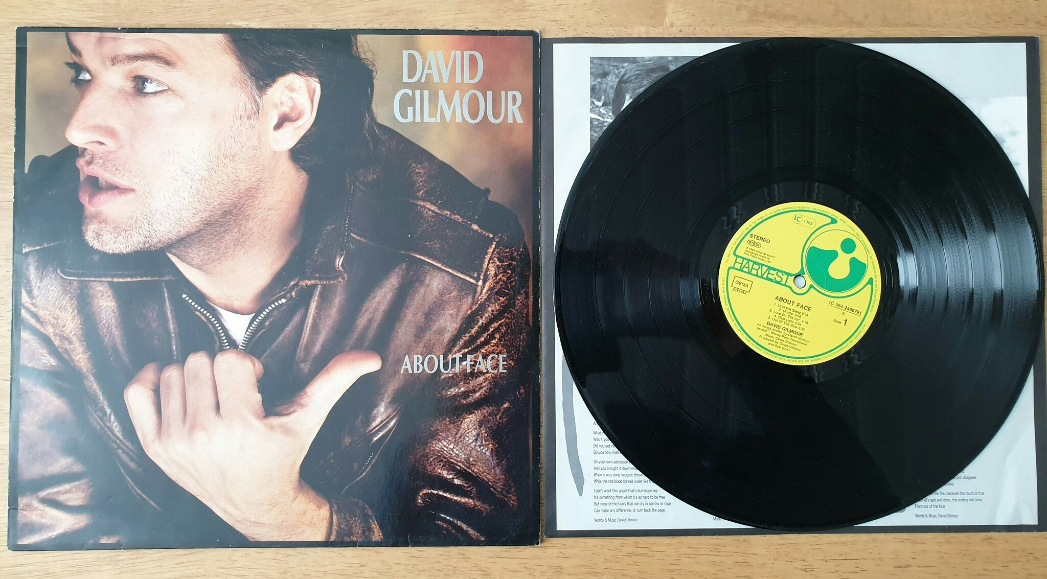 David Gilmour, About face. Vinyl LP