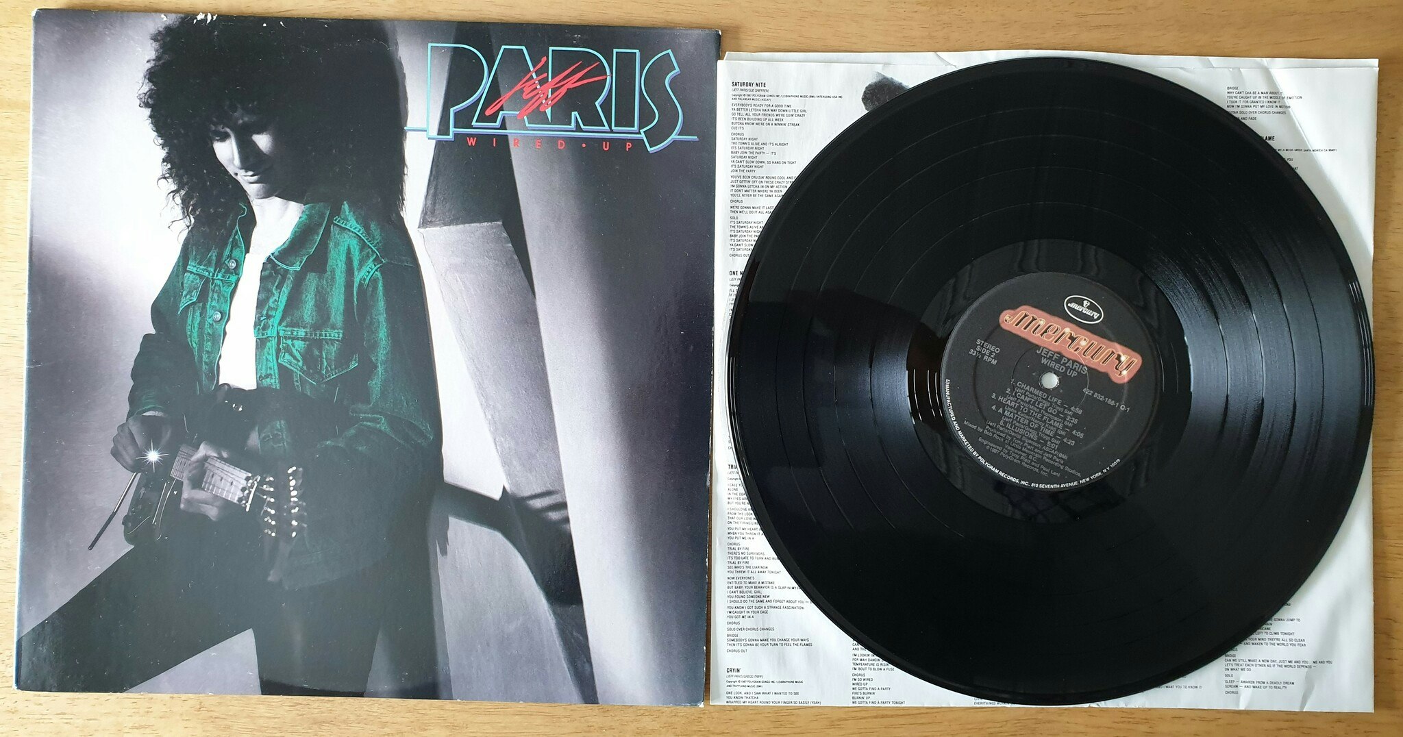 Jeff Paris, Wired up. Vinyl LP