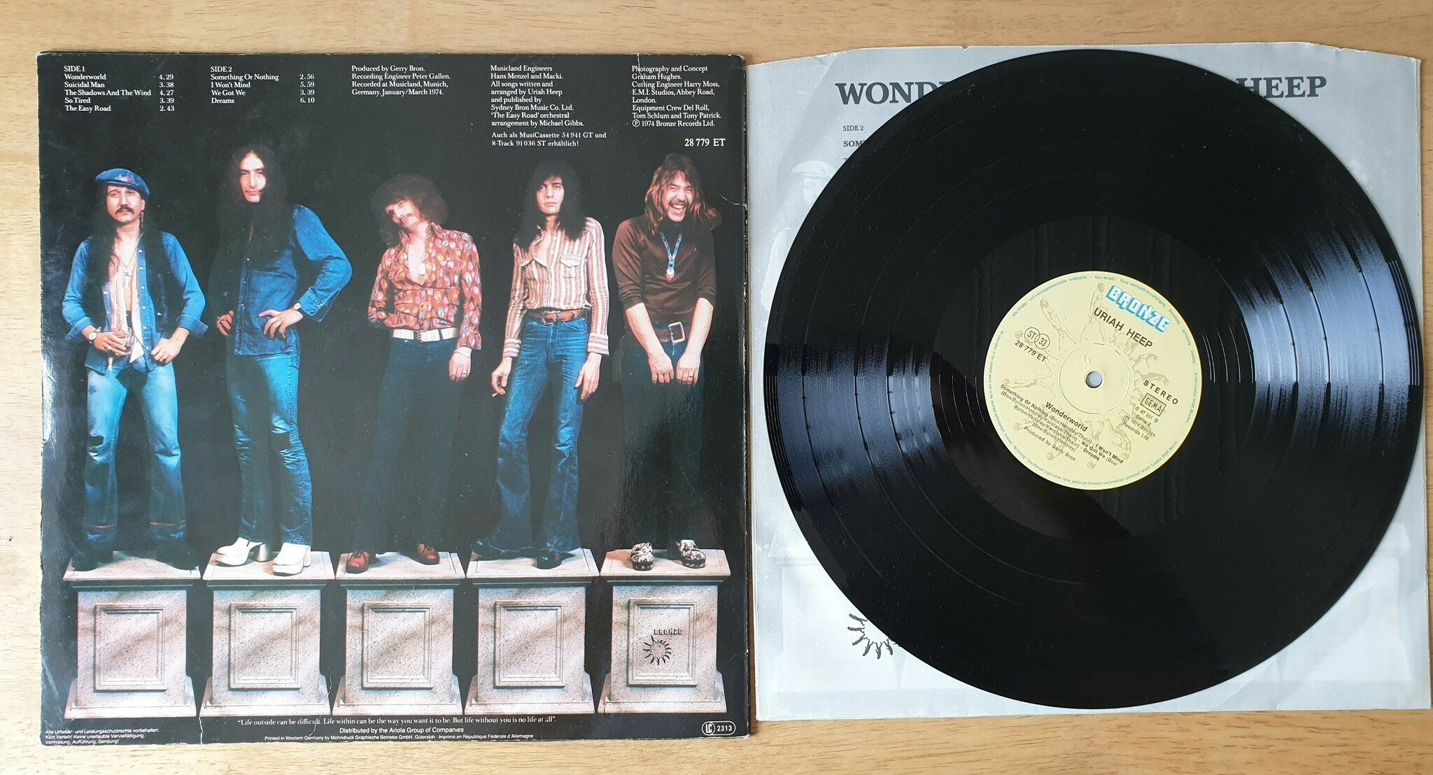 Uriah Heep, Wonderworld. Vinyl LP