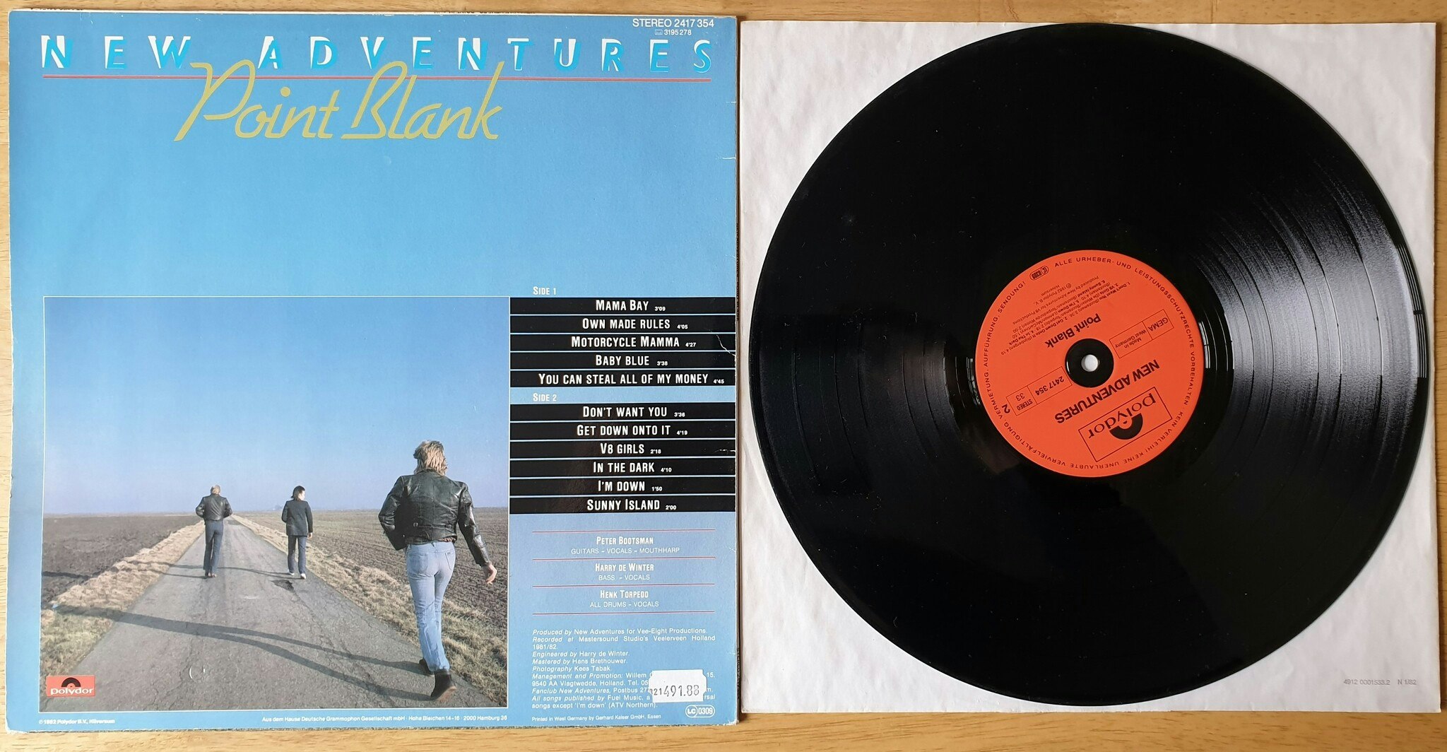 New Adventures, Point blank. Vinyl LP