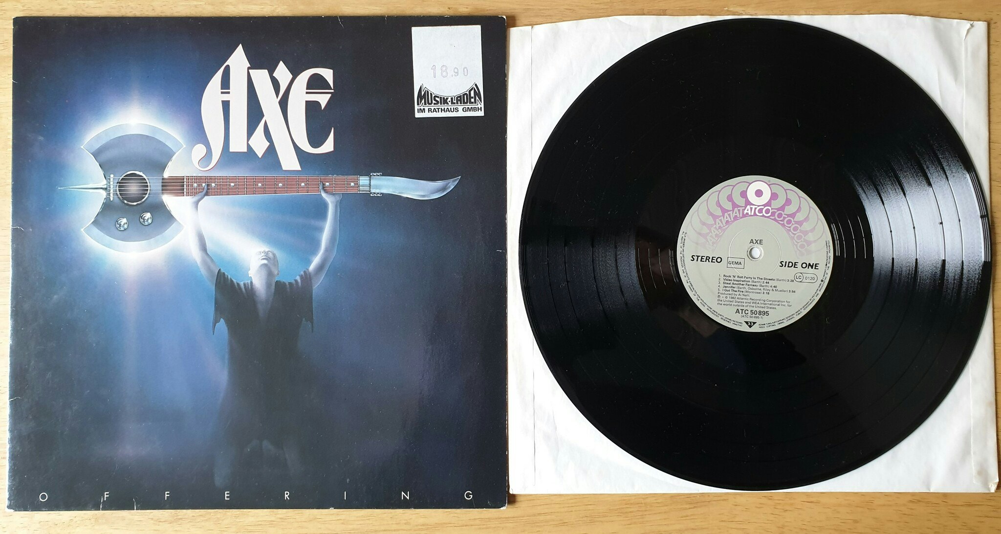 Axe, Offering. Vinyl LP
