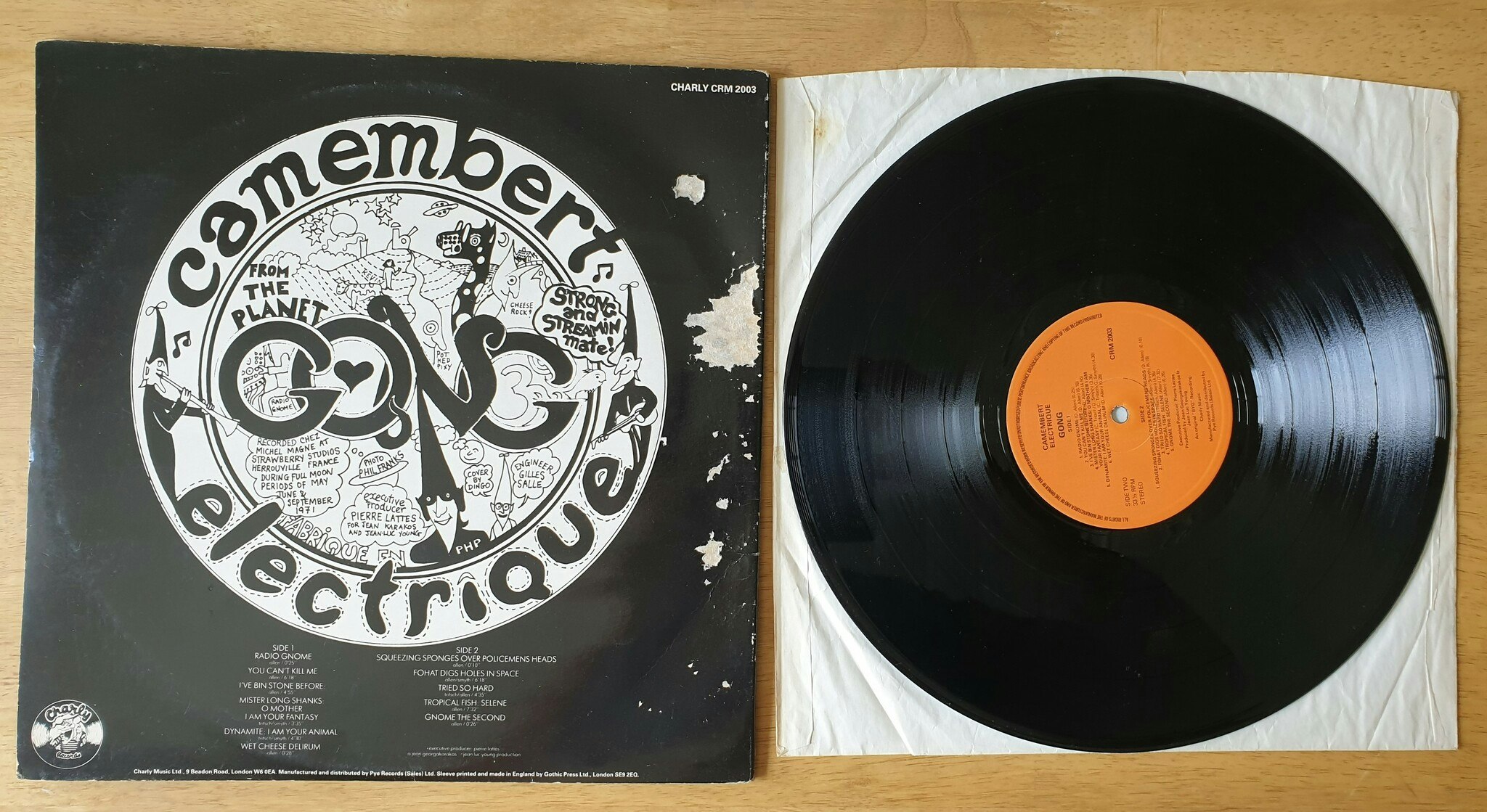 Gong, Camembert Electrique. Vinyl LP