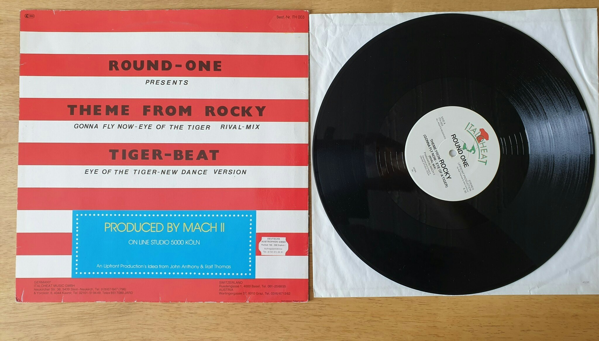 Round one, Theme from Rocky. Vinyl LP