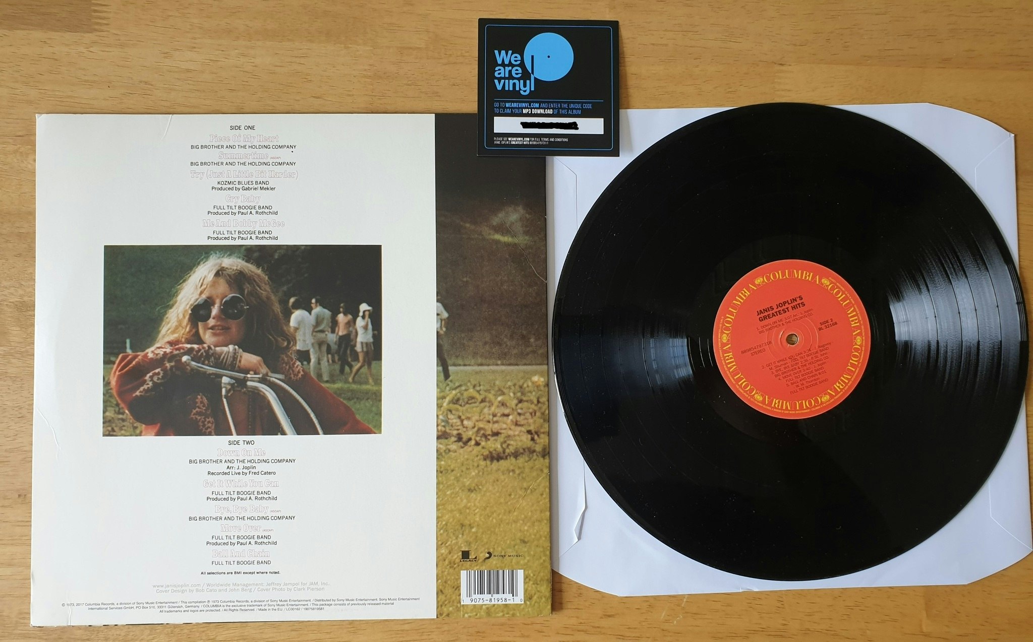 Janis Joplin, Greatest Hits (Mp4 Download included). Vinyl LP