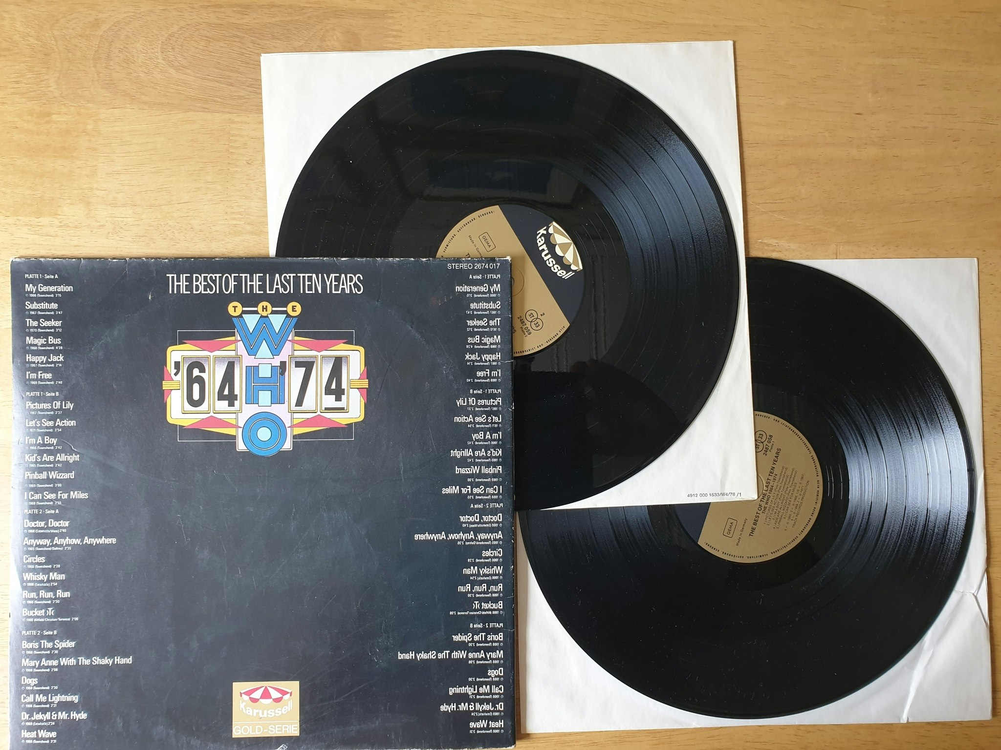 The Who, The best of the last ten years. Vinyl 2LP