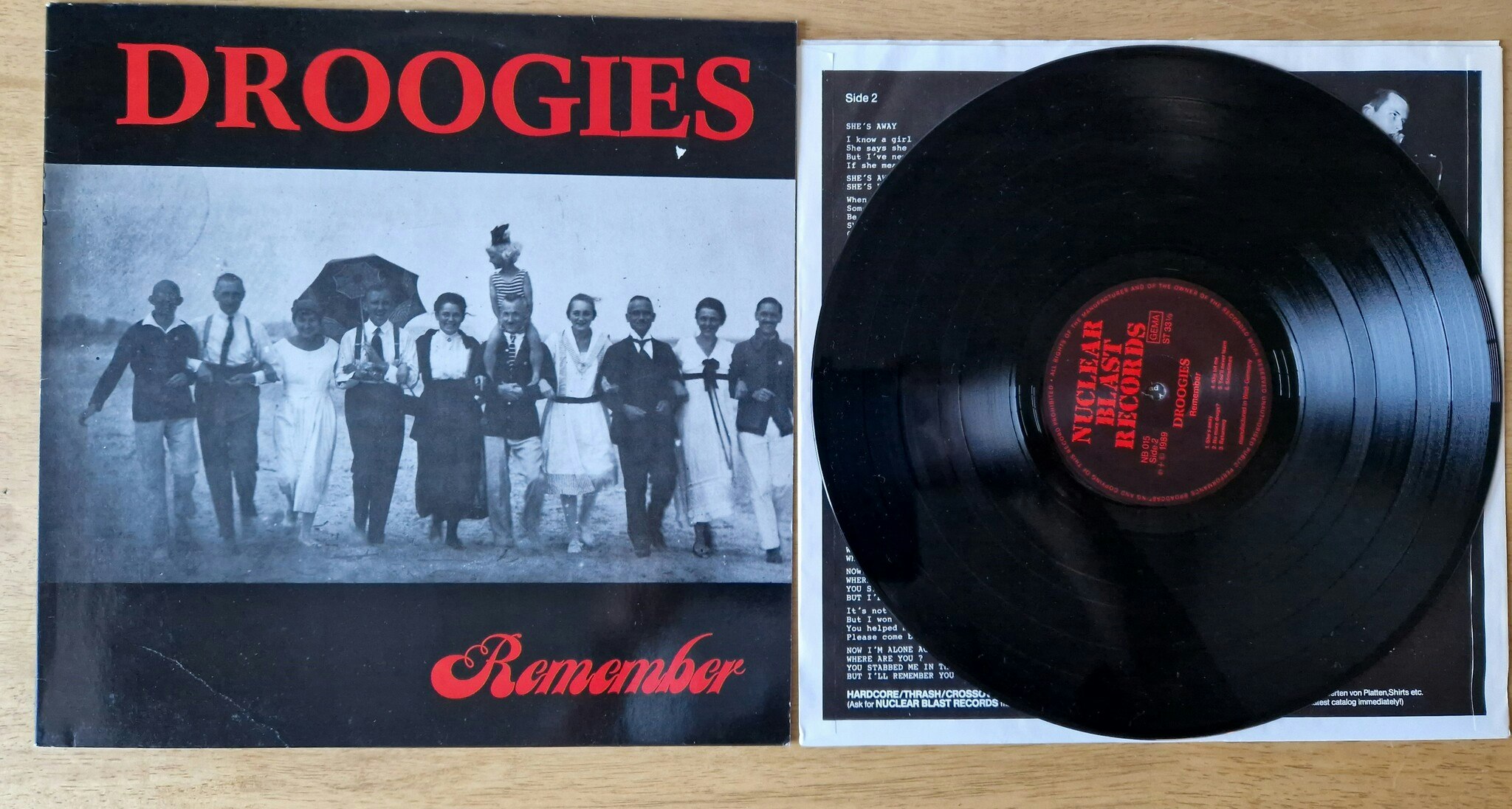 Droogies, Remember. Vinyl LP