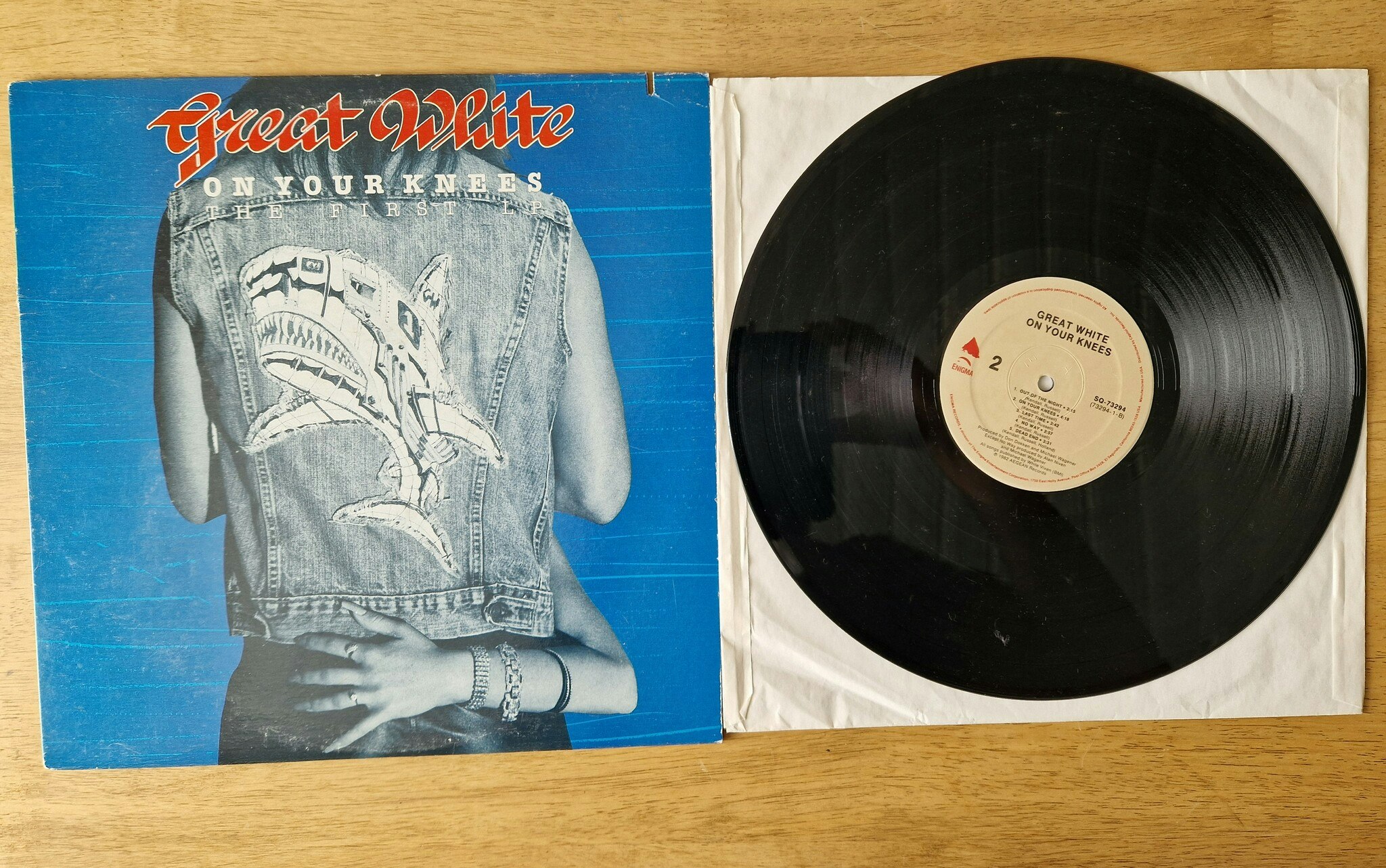 Great White, On your knees. Vinyl LP