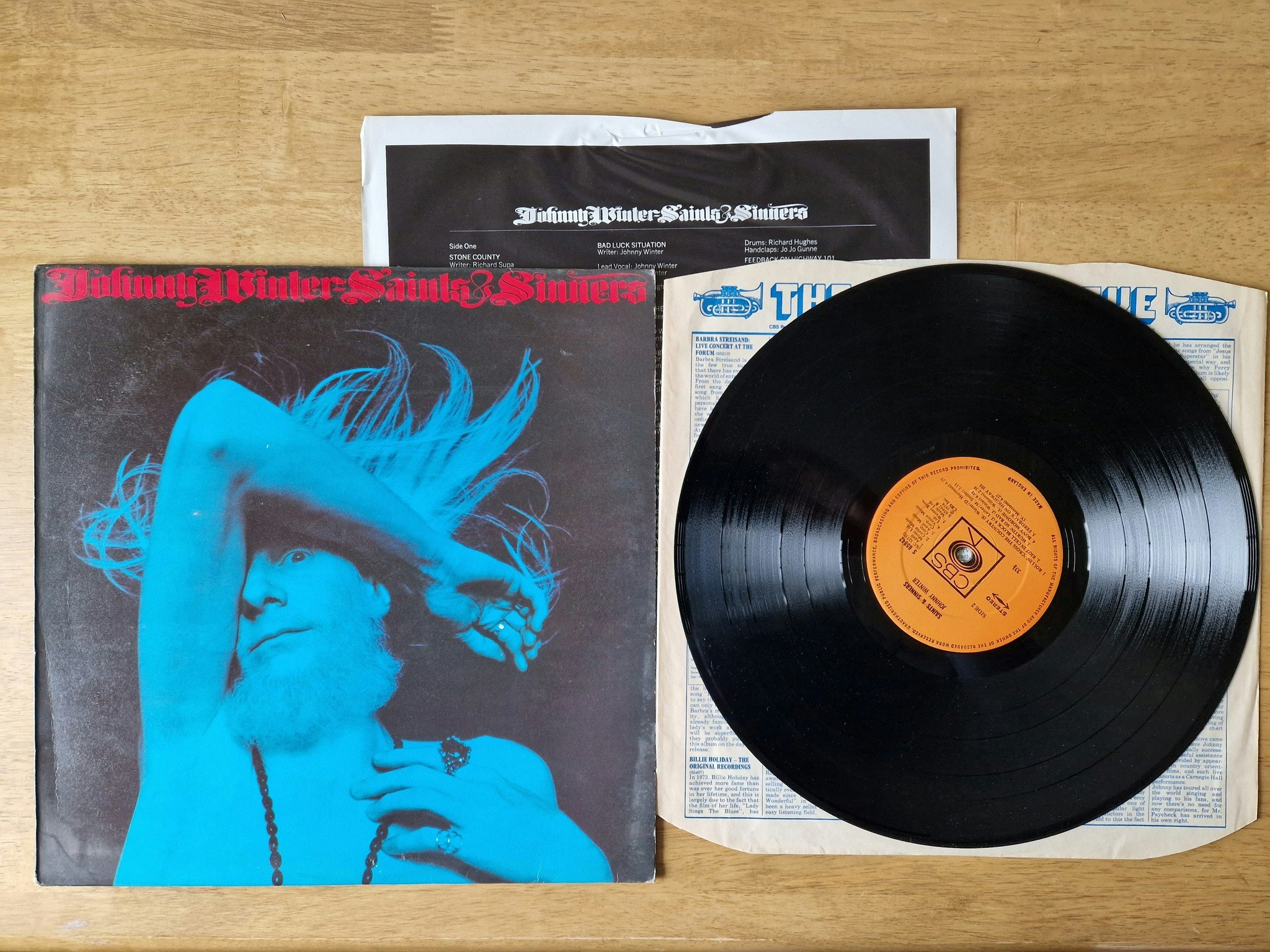 Johnny Winter, Saints & sinners. Vinyl LP