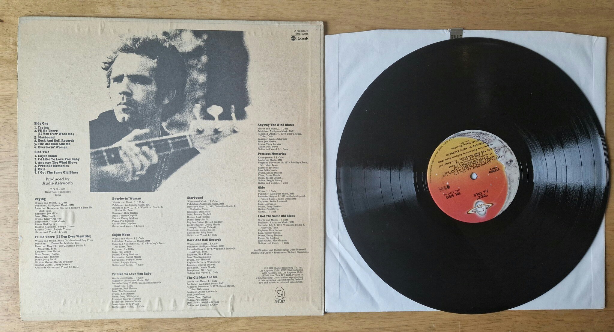 J.J. Cale, Naturally. Vinyl LP
