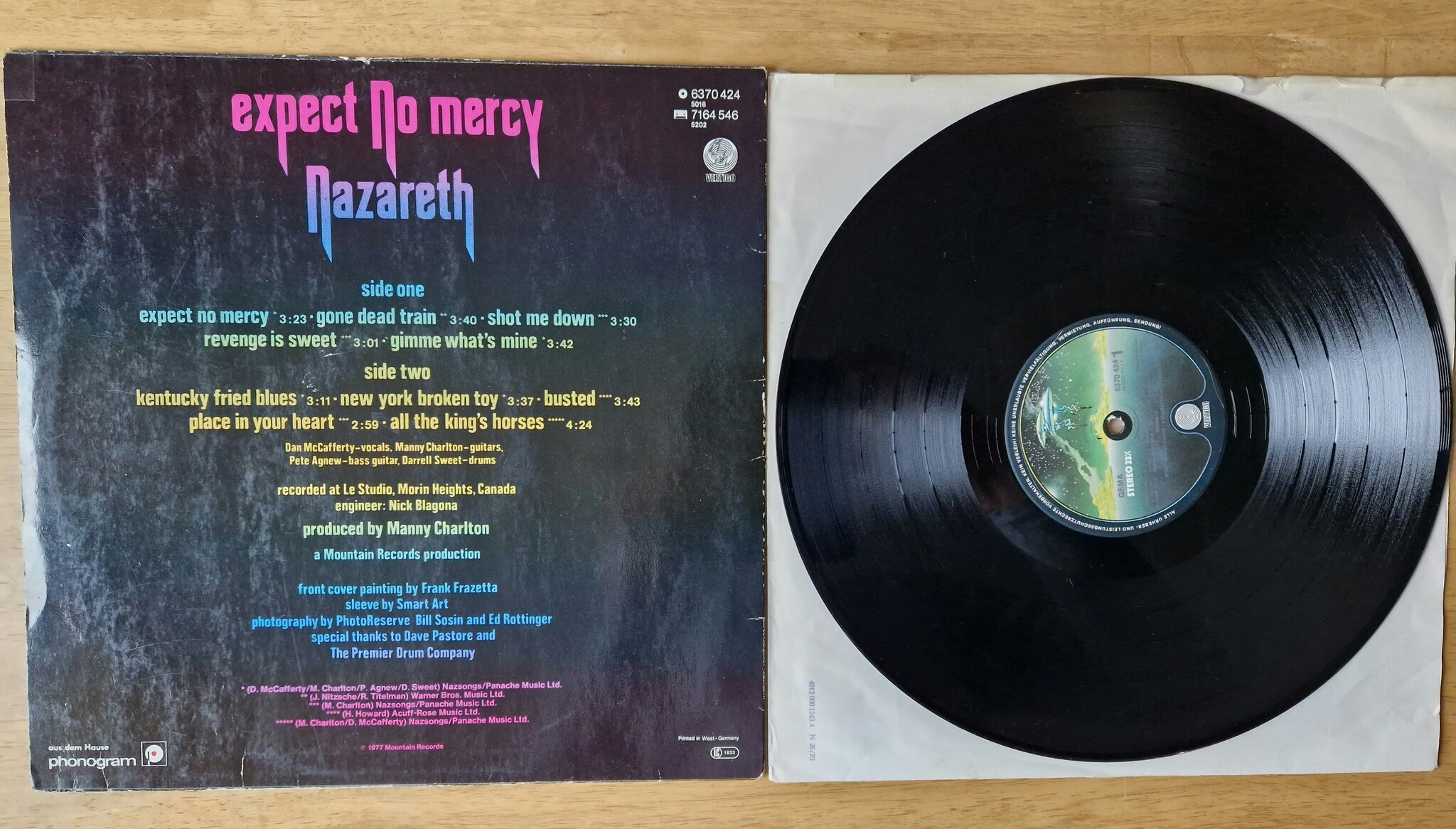 Nazareth, Expect no mercy. Vinyl LP