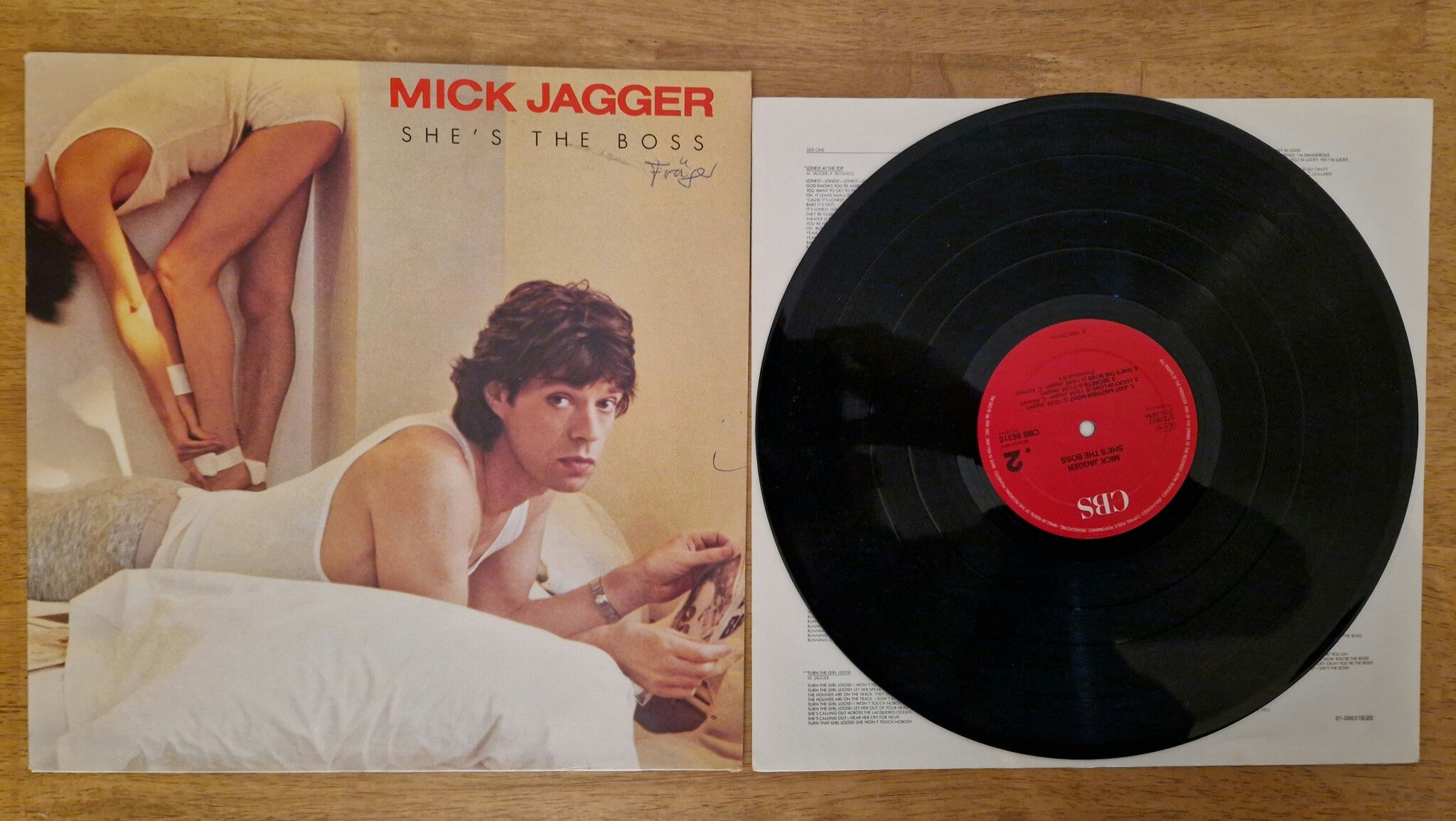 Mick Jagger, Shes the boss. Vinyl LP