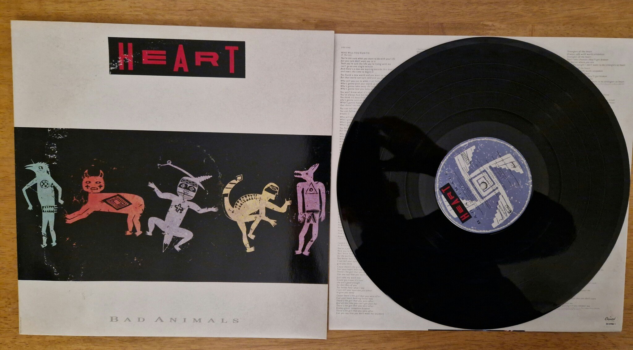 Heart, Bad animals. Vinyl LP