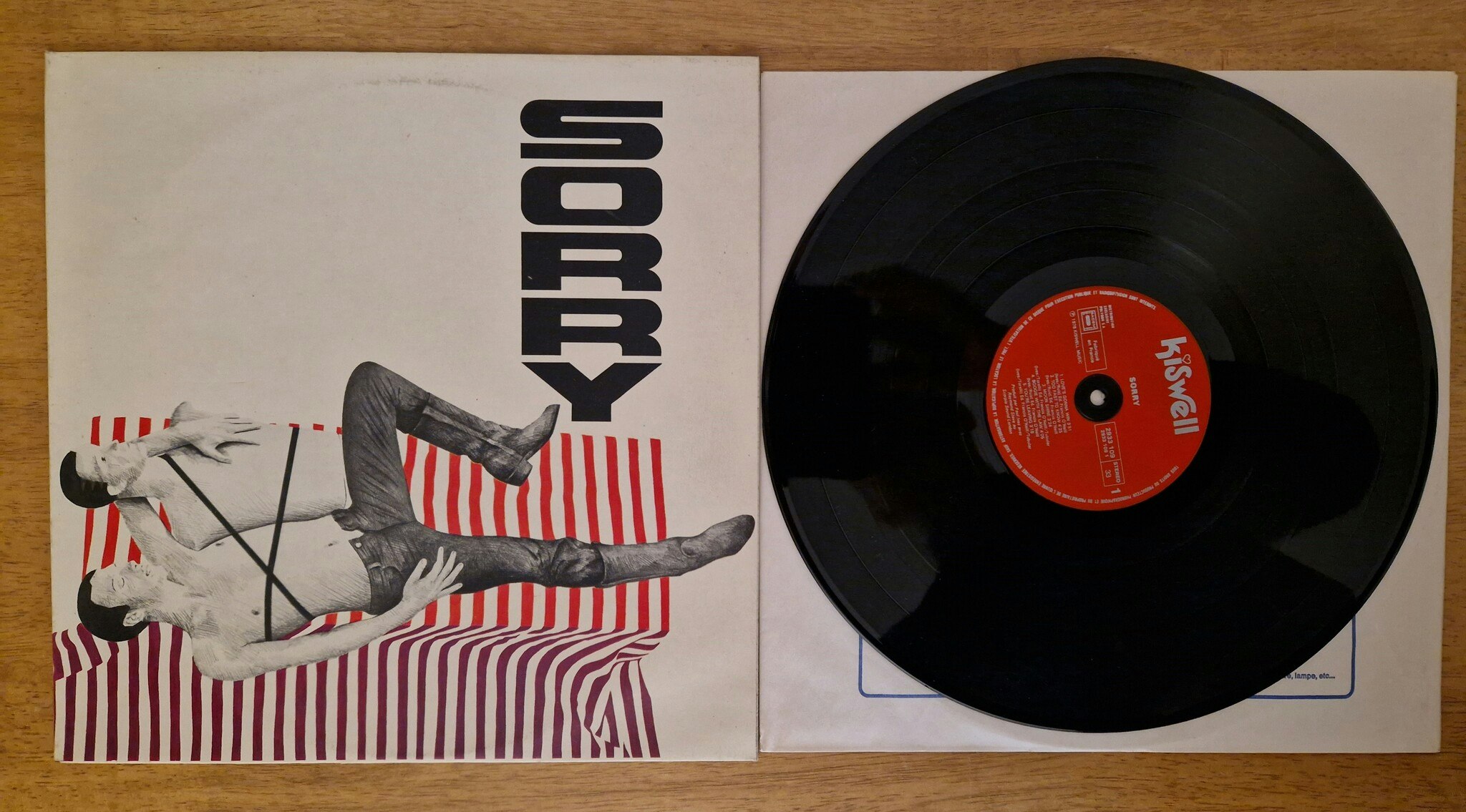 Sorry, Sorry. Vinyl LP