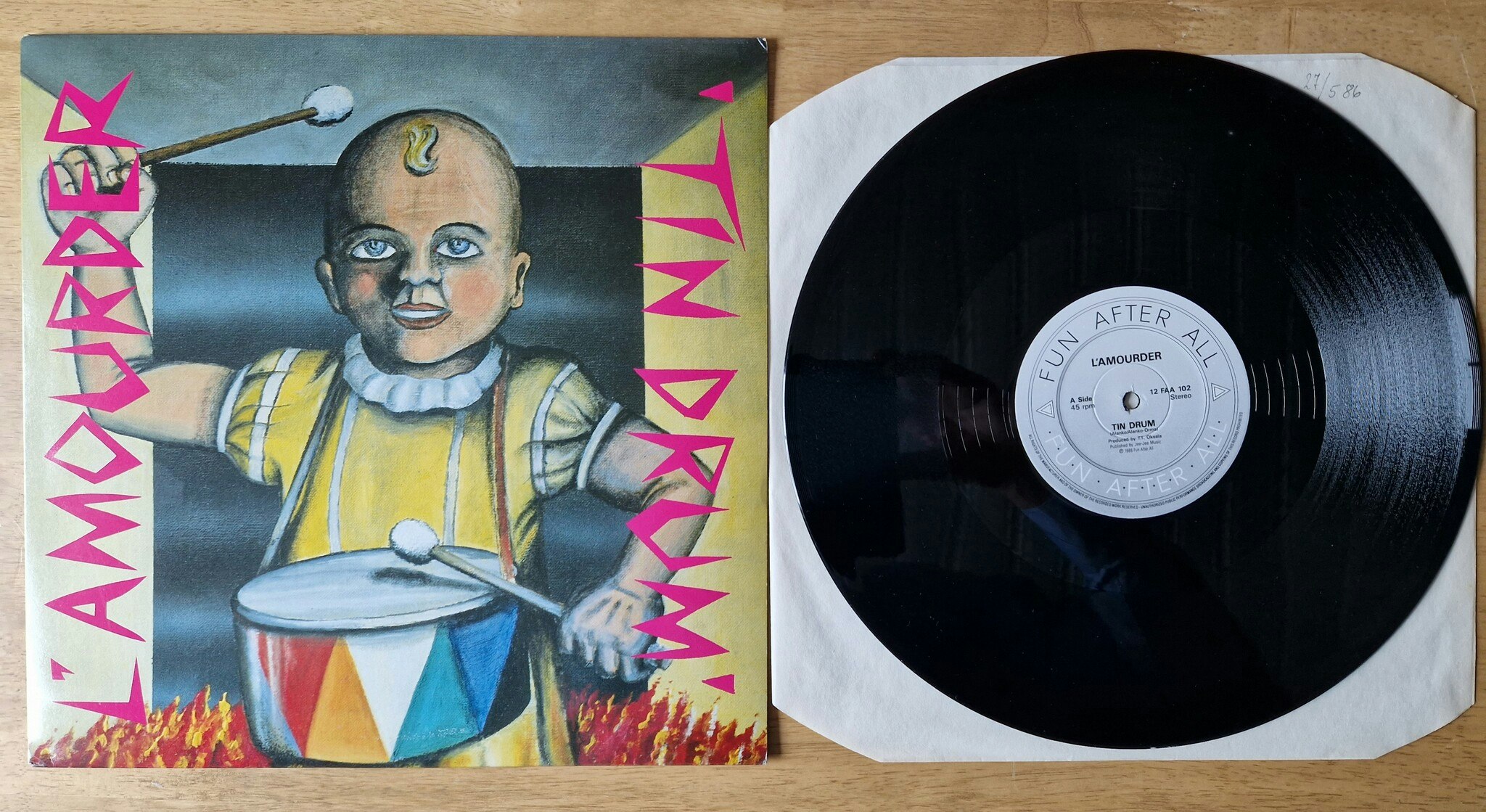 L Amourder, Tin drum. Vinyl LP