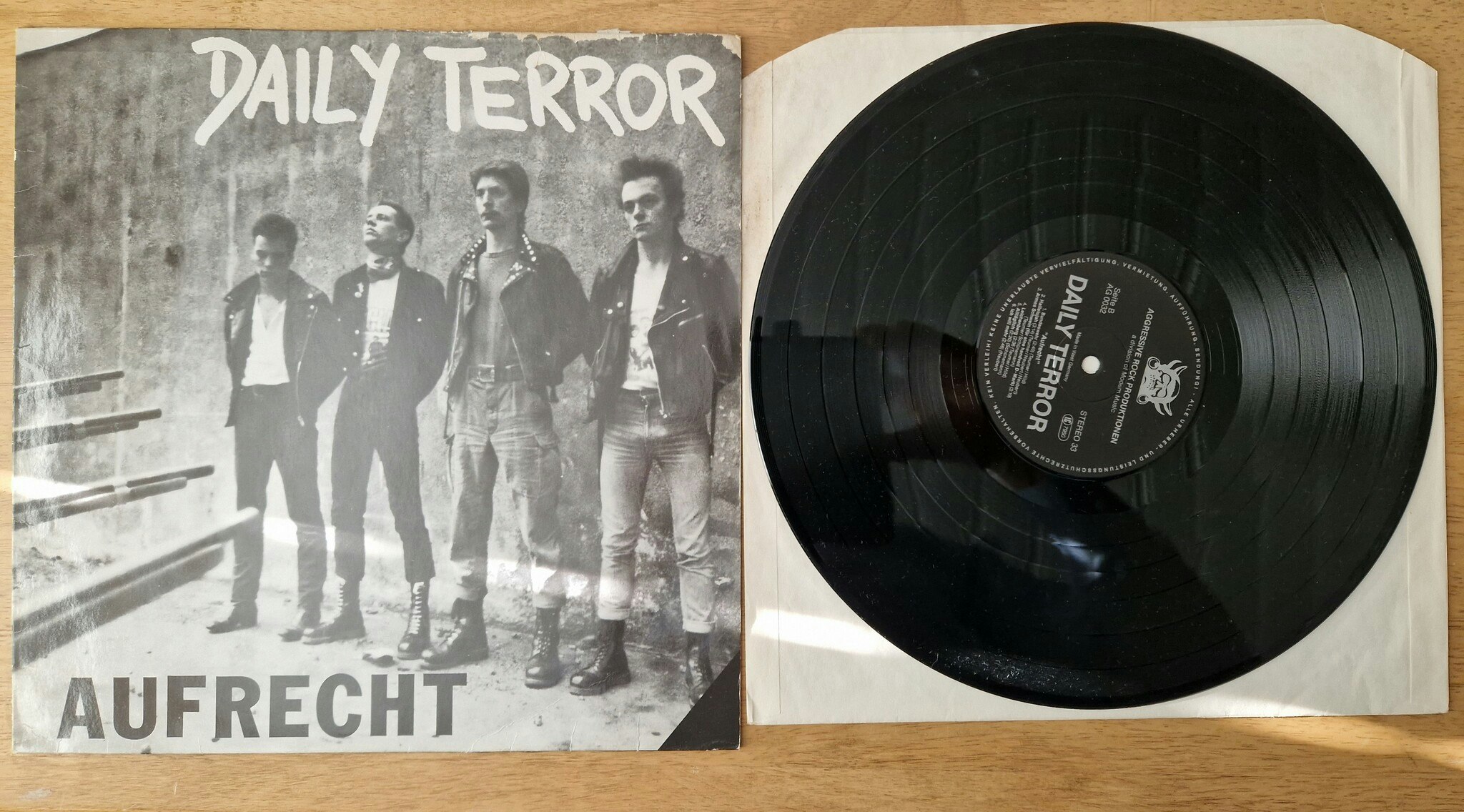 Daily Terror, Aufrecht. Vinyl LP