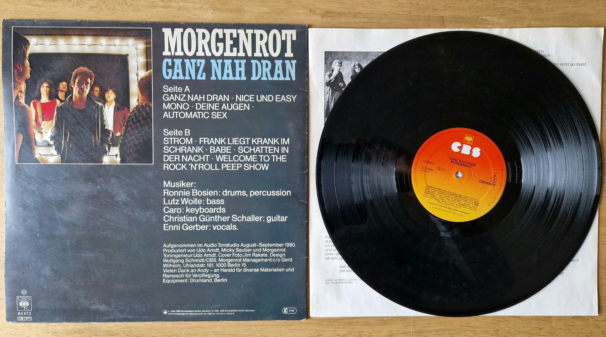 Morgenrot, Ganz nah dran. Vinyl LP