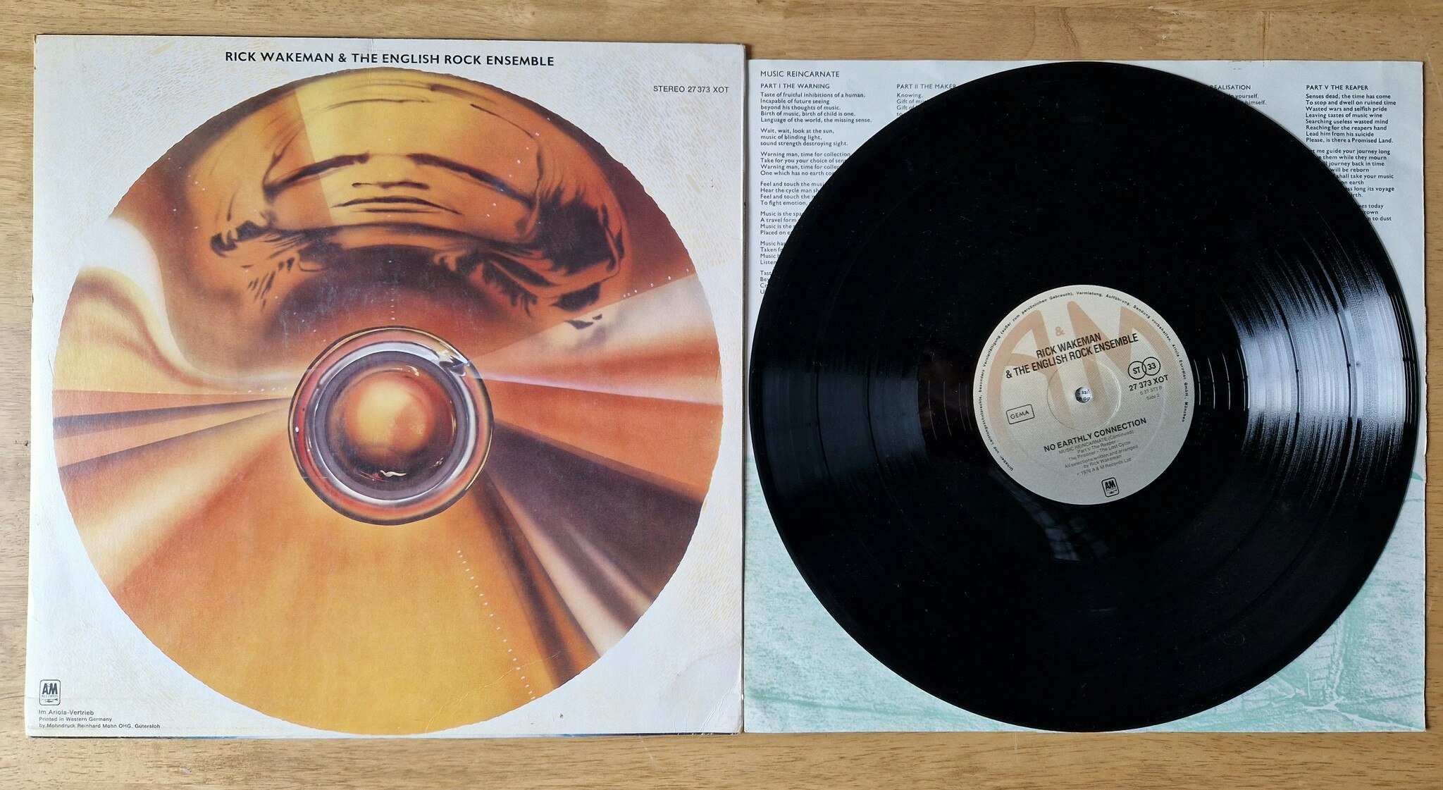 Rick Wakeman, No earthly connection. Vinyl LP
