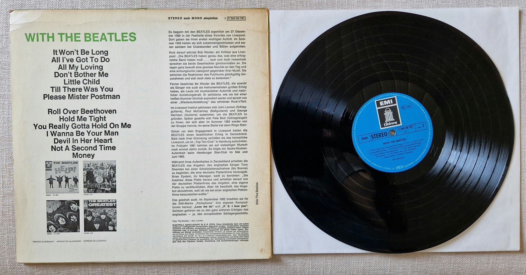 The Beatles, With the Beatles. Vinyl LP