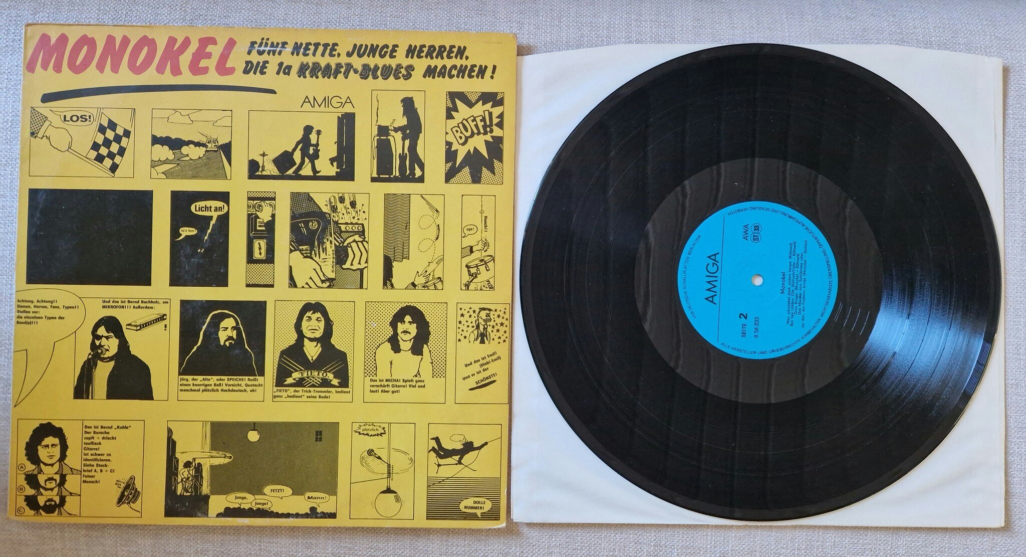 Monokel, Fünf Nette, Junge Herren, Die 1a Kraft-Blues Machen !. Vinyl LP