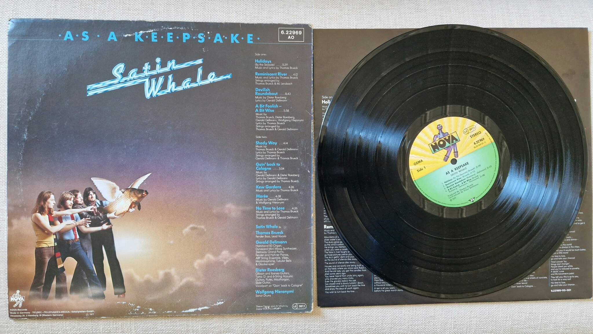 Satin Whale, As a keepsake. Vinyl LP