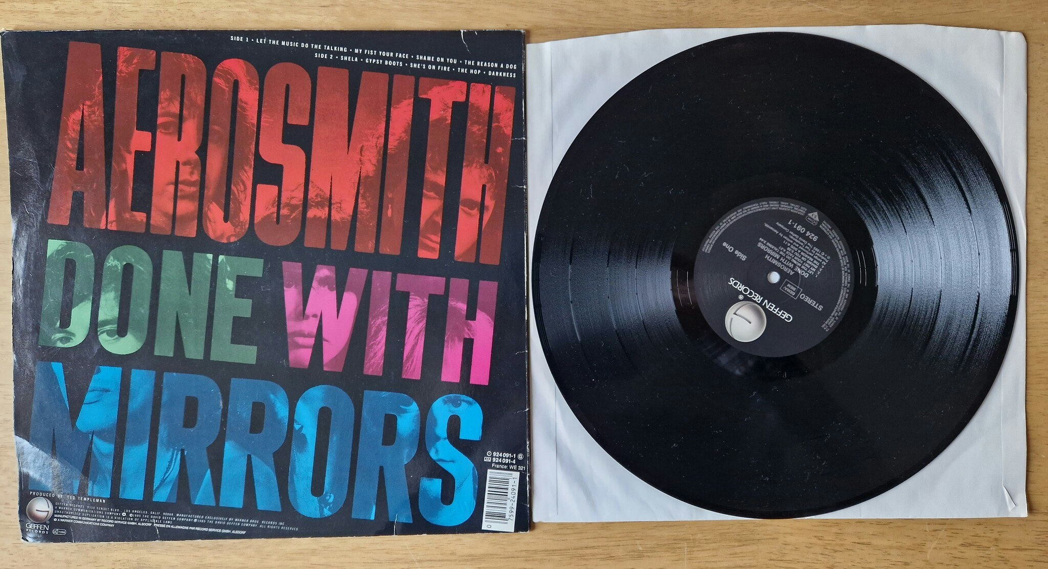 Aerosmith, Done with mirrors. Vinyl LP