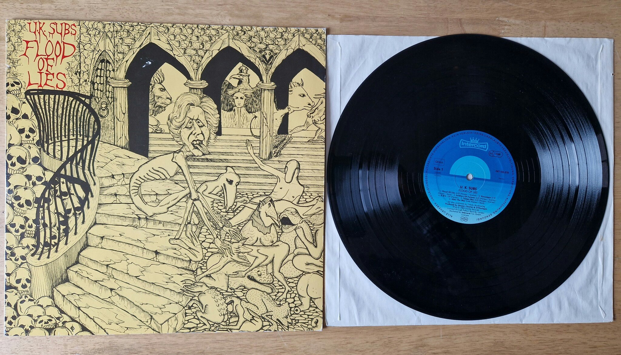U.K. Subs, Flood of lies. Vinyl LP