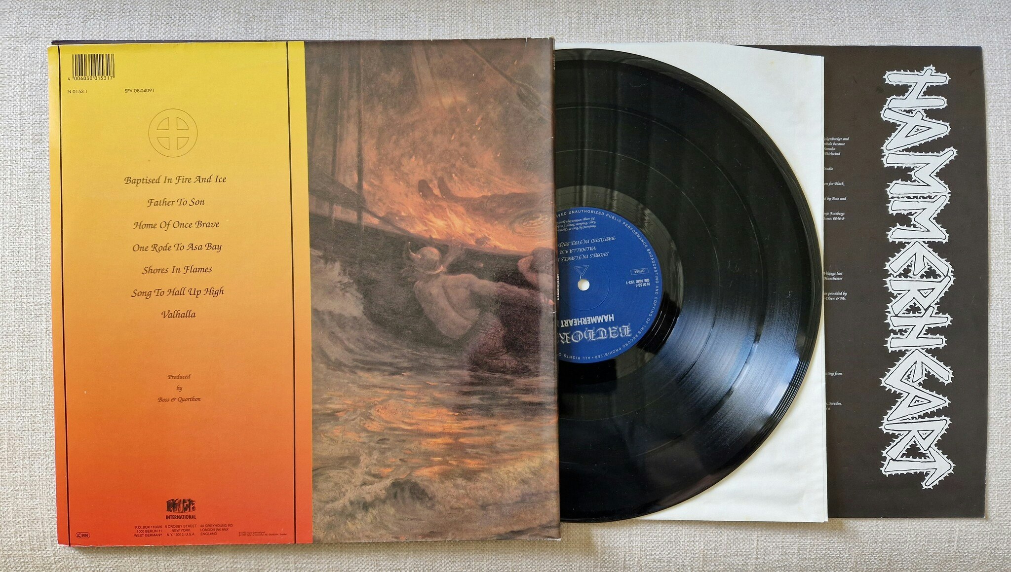 Bathory, Hammerheart. Vinyl LP