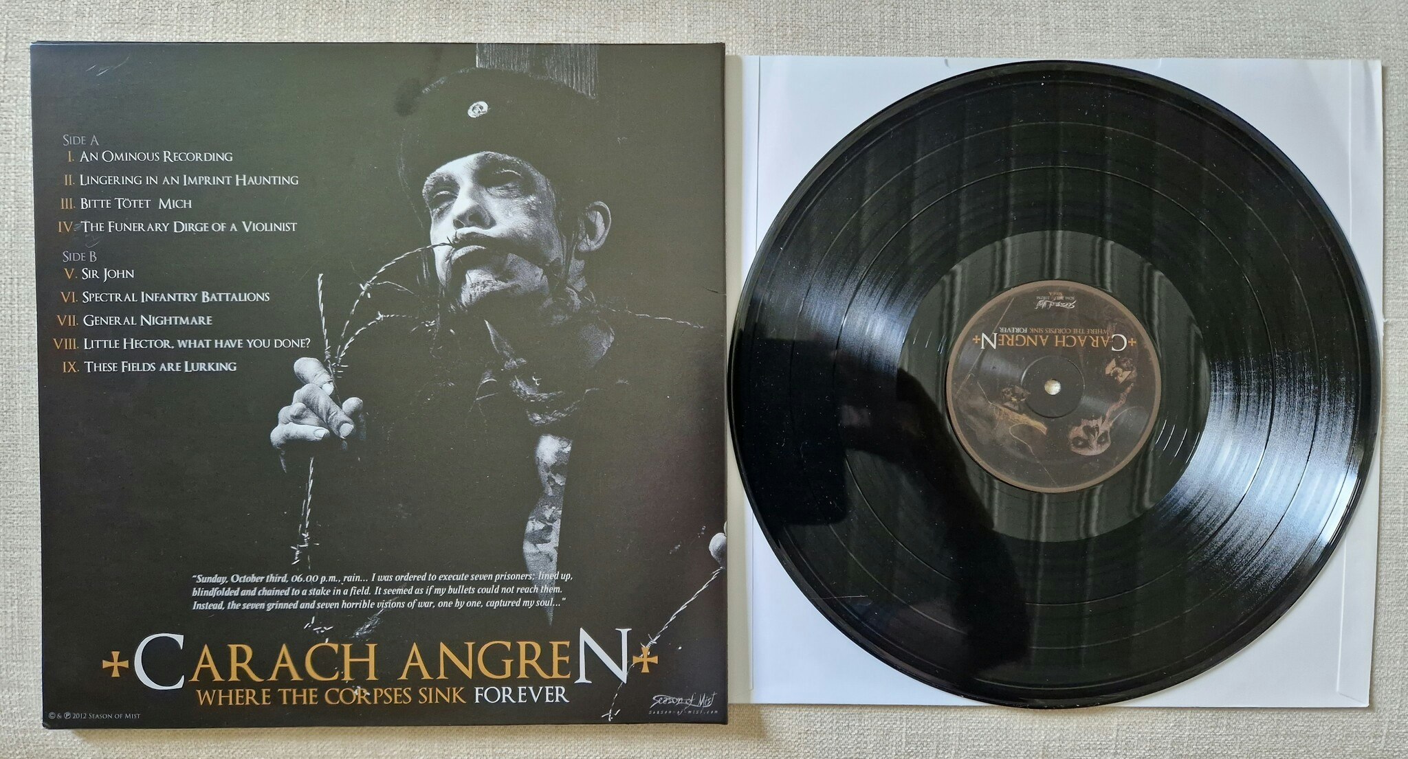 Carach Angren, Where the corpses sink forever. Vinyl LP