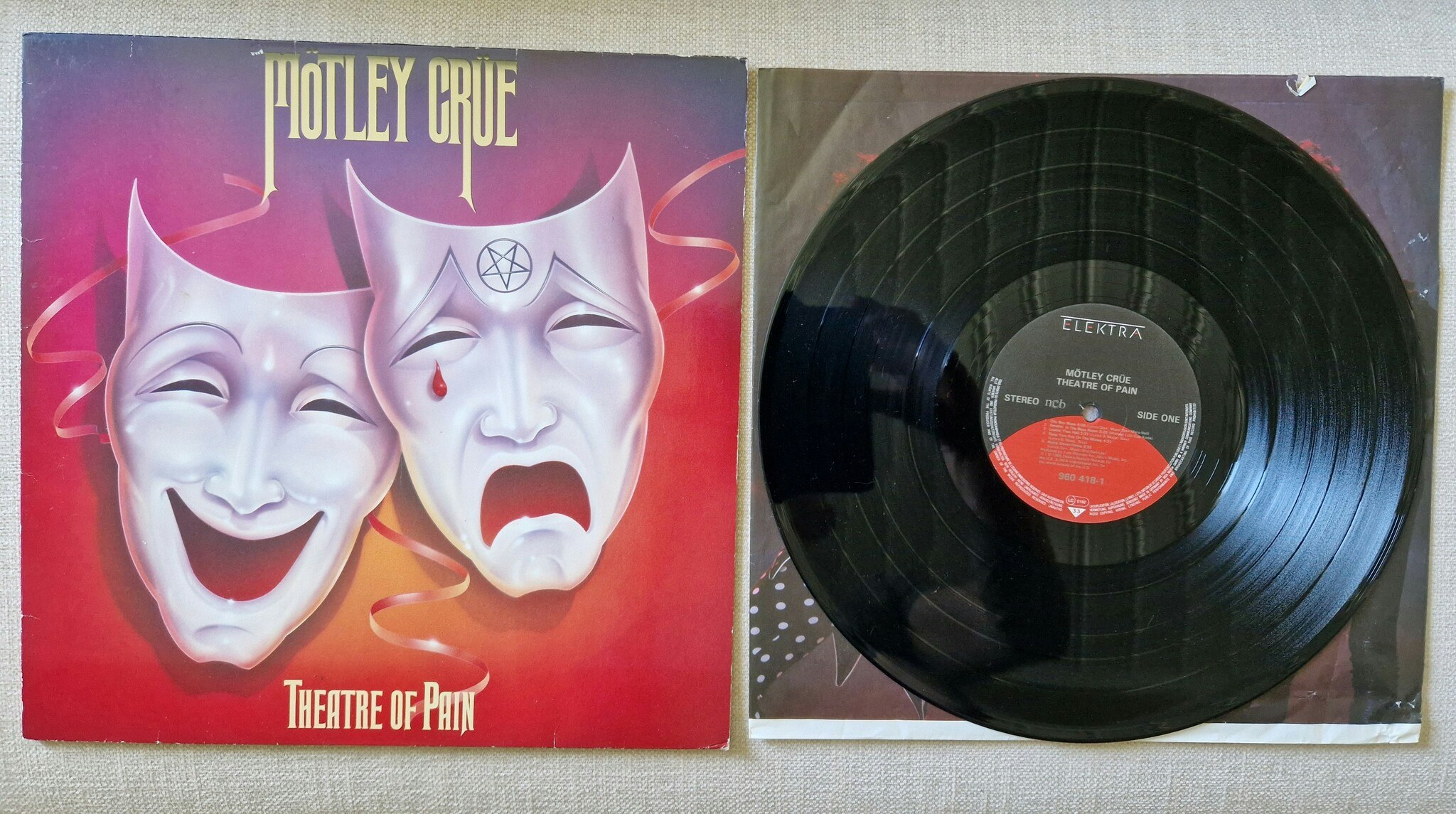 Mötley Crue, Theatre of pain. Vinyl LP