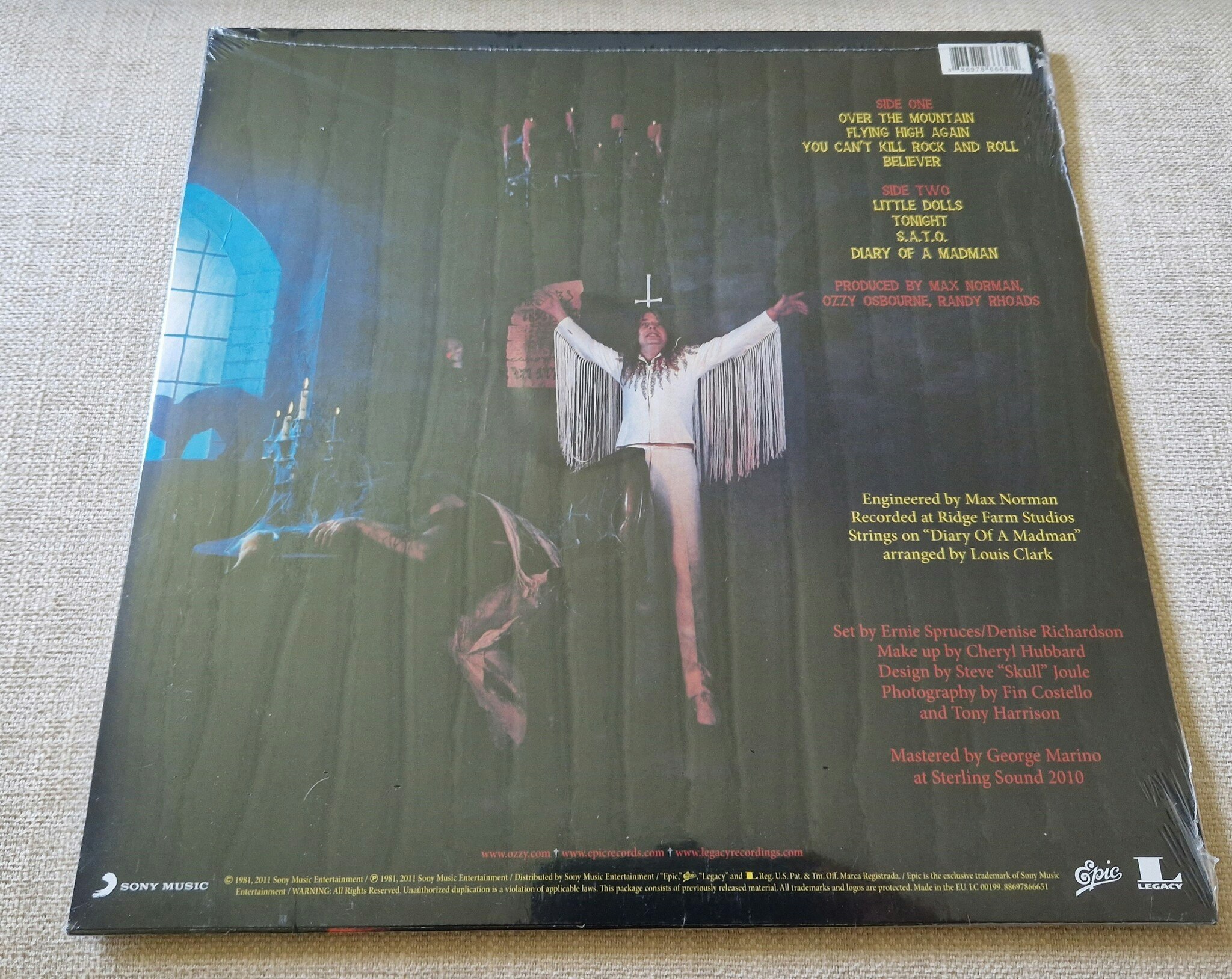Ozzy Osbourne, Diary of a madman. Vinyl LP