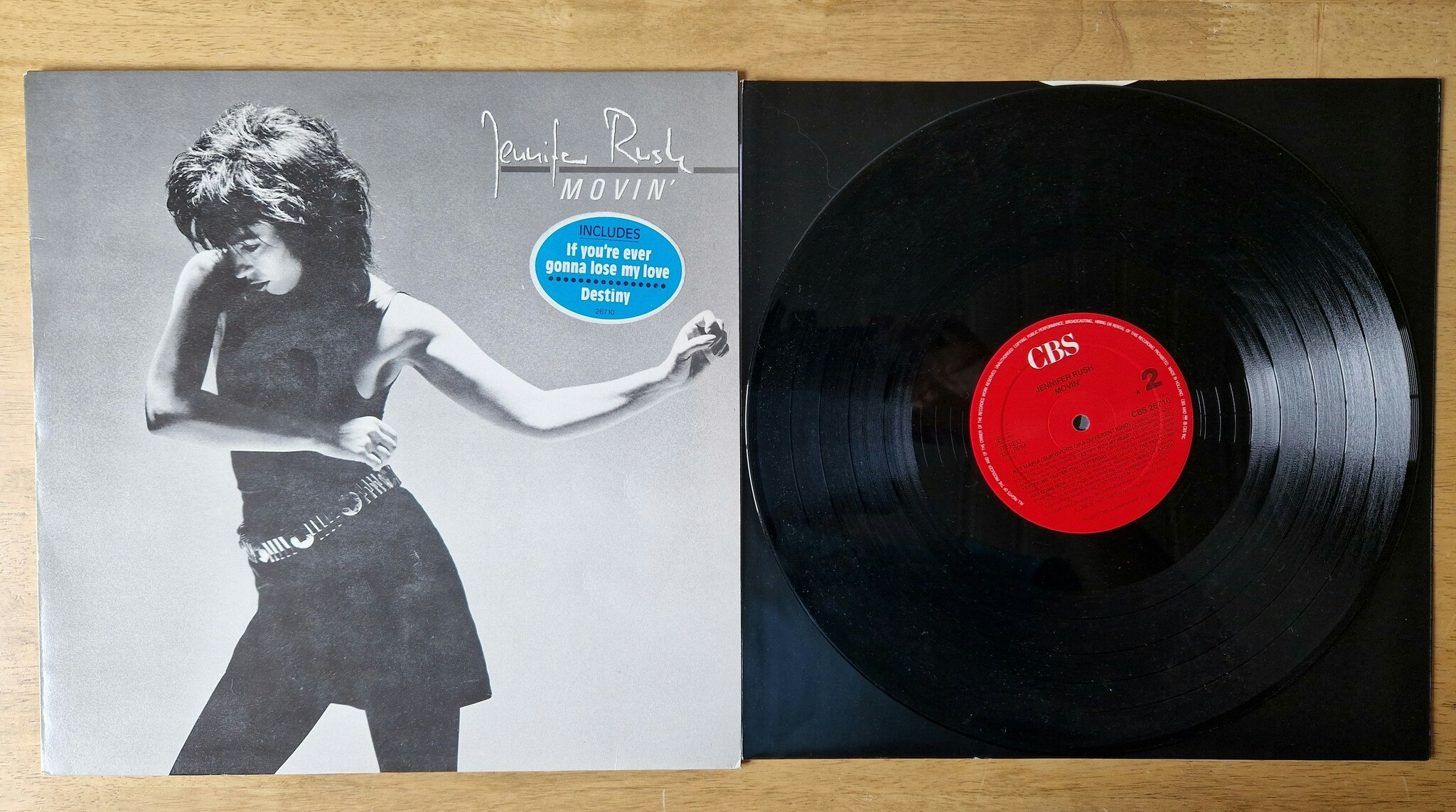 Jennifer Rush, Movin. Vinyl LP
