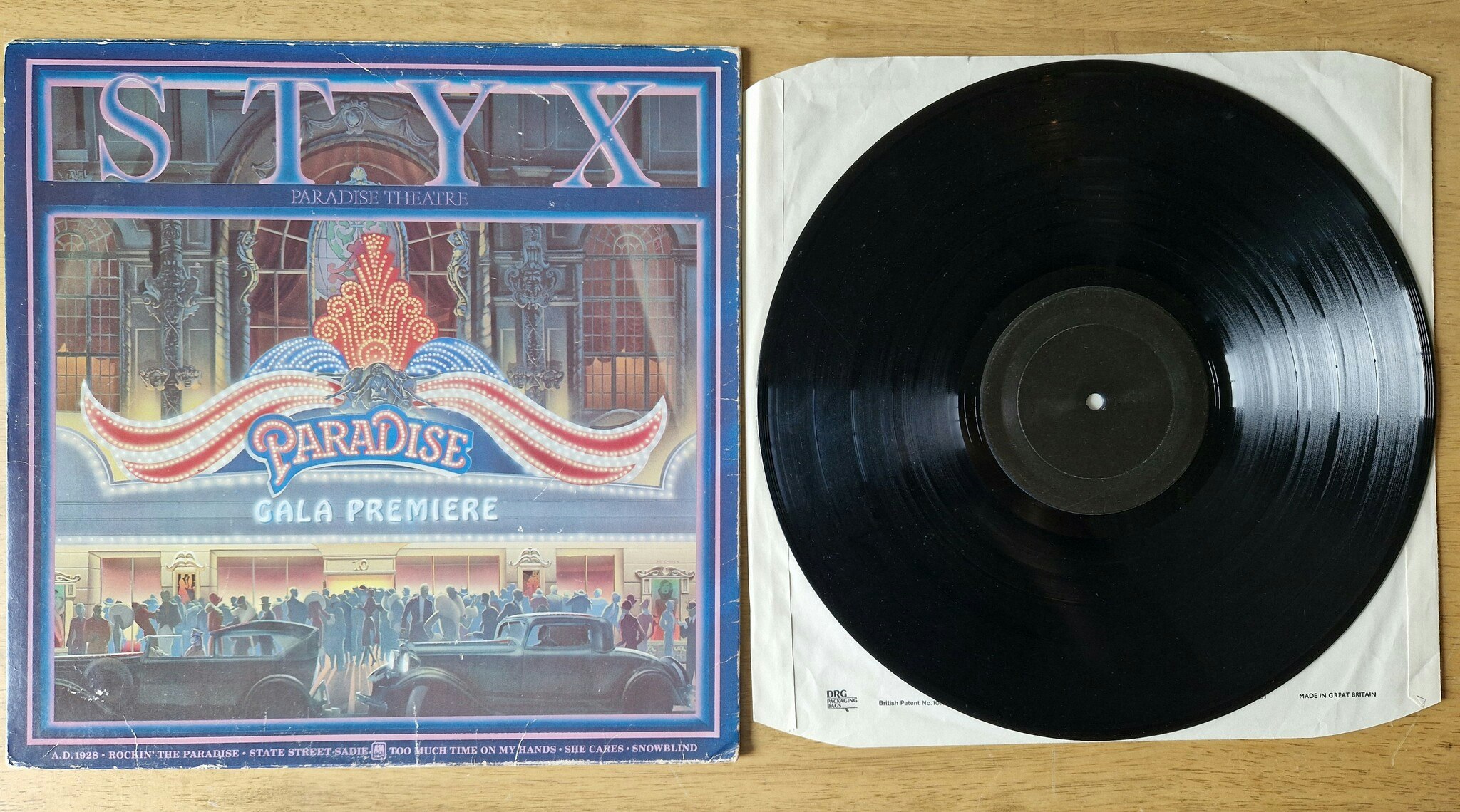 Styx, Paradise theater. Vinyl LP