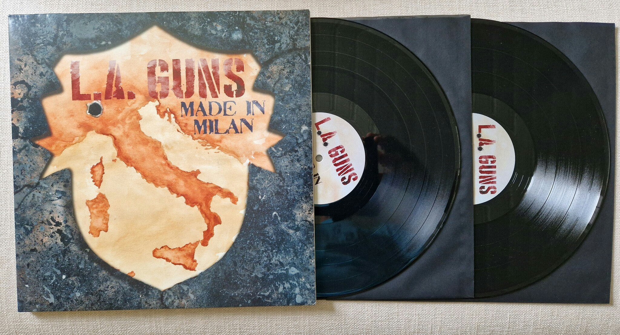 L.A. Guns, Made in Milan. Vinyl 2LP