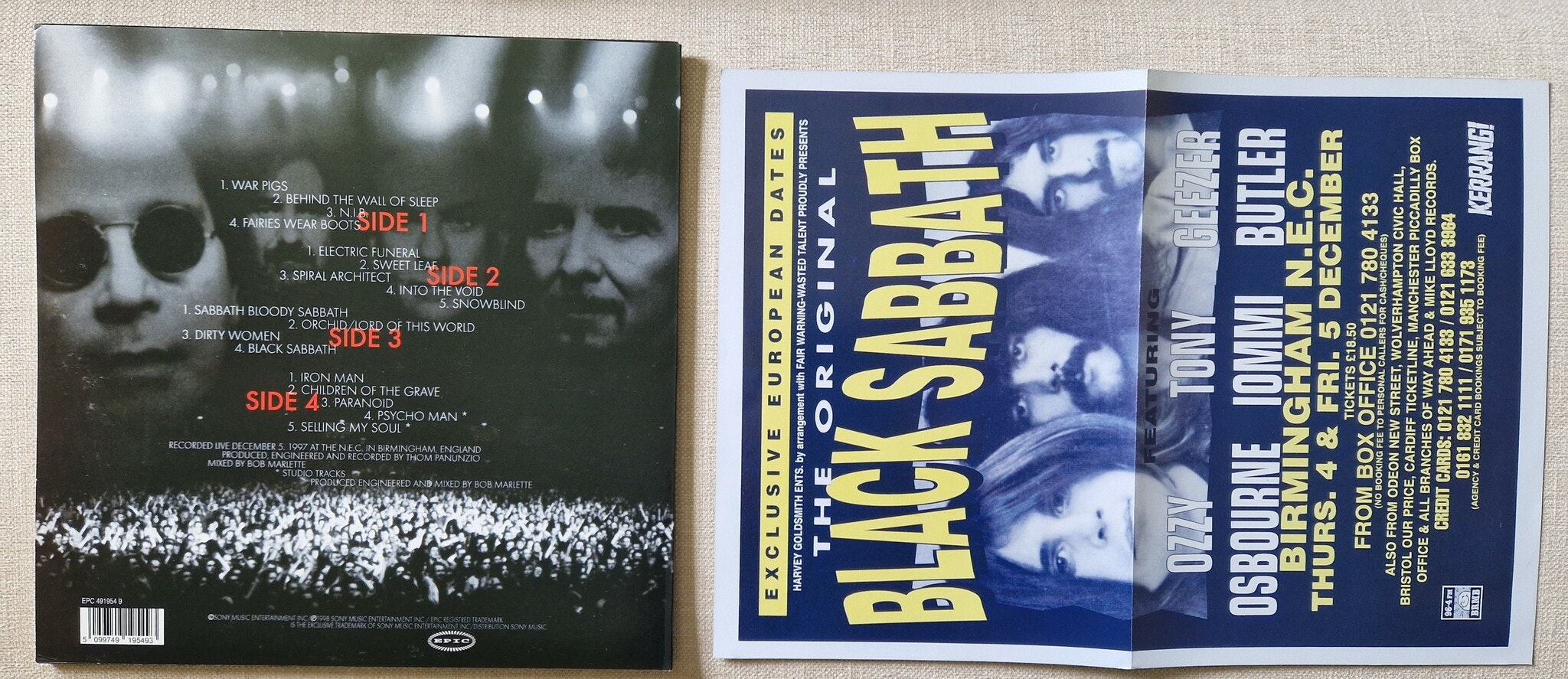 Black Sabbath, Reunion. Vinyl 2LP