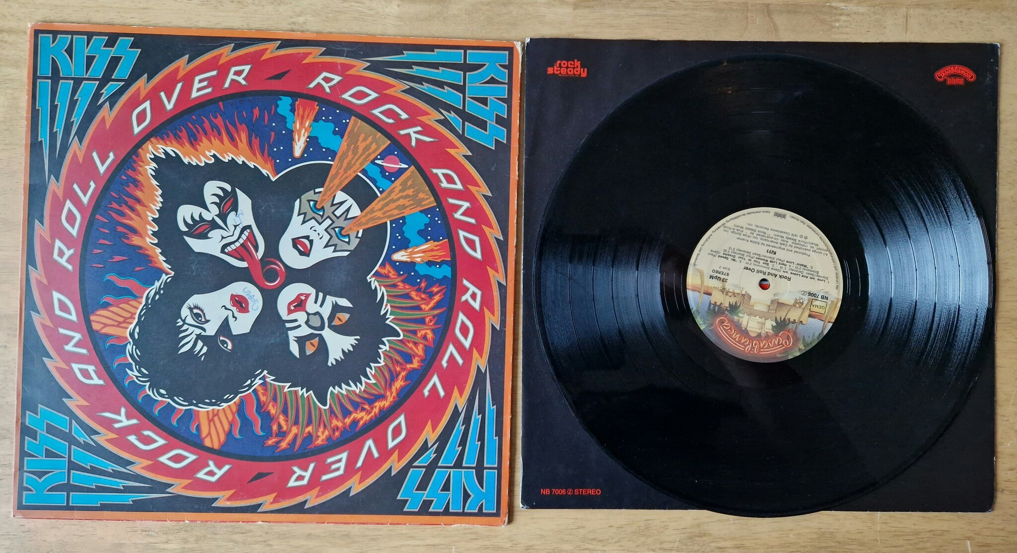 Kiss, Rock and roll over. Vinyl LP