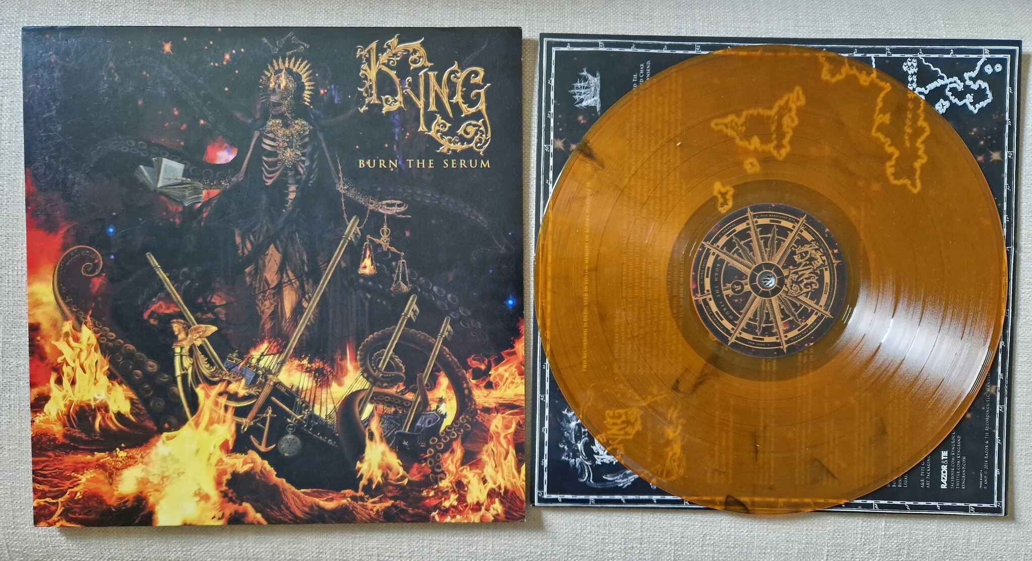 Kyng, Burn the serum (Gold edt). Vinyl LP