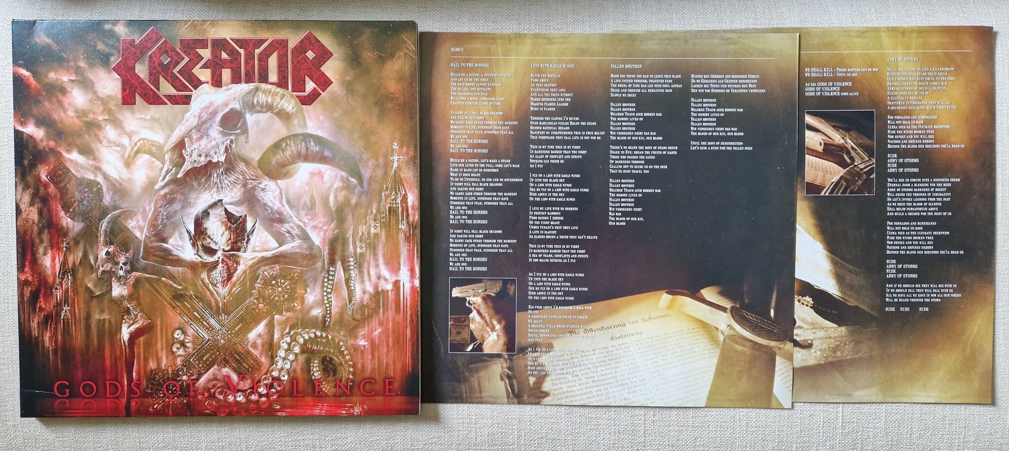 Kreator, Gods of violence. Vinyl 2LP