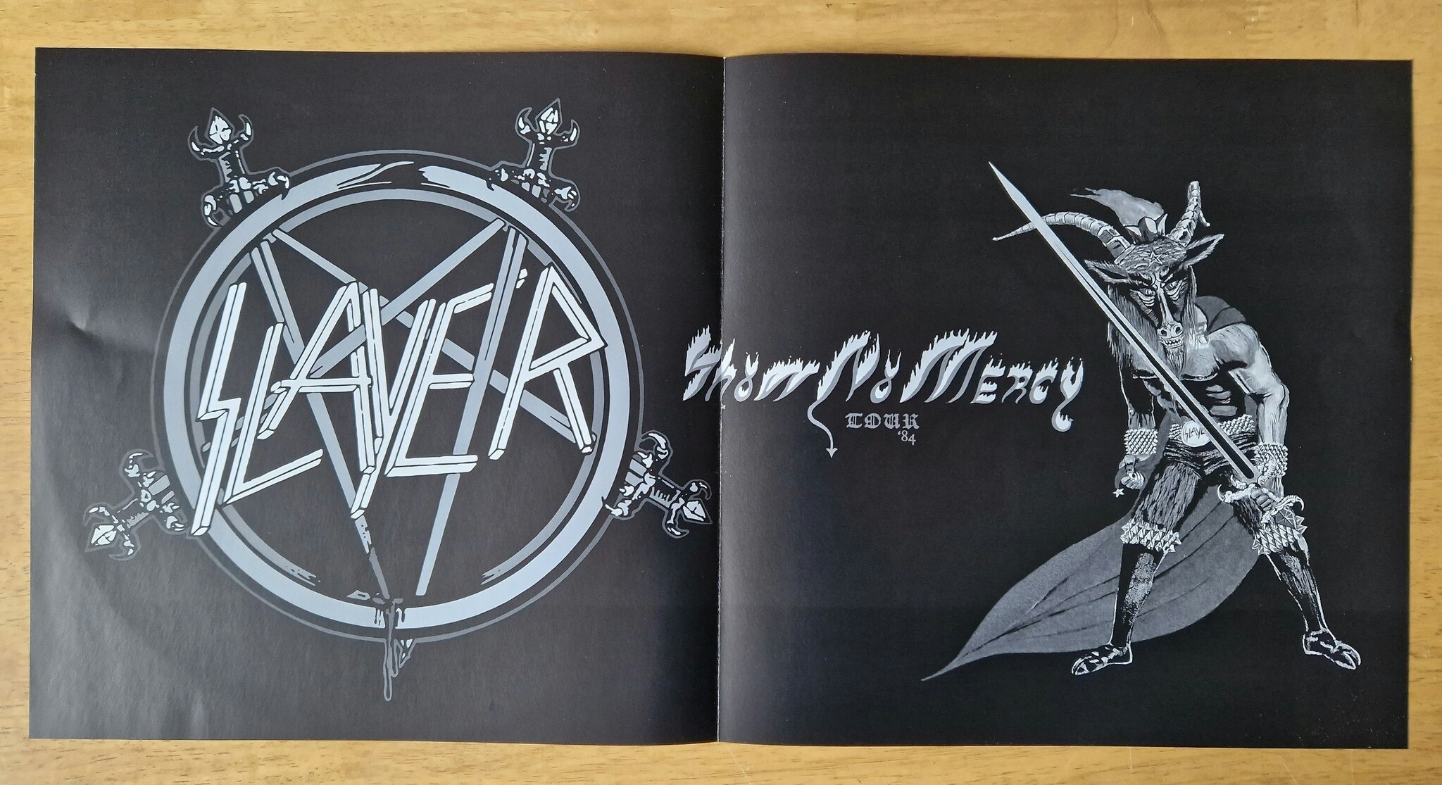 Slayer, Show no mercy tour. Vinyl LP