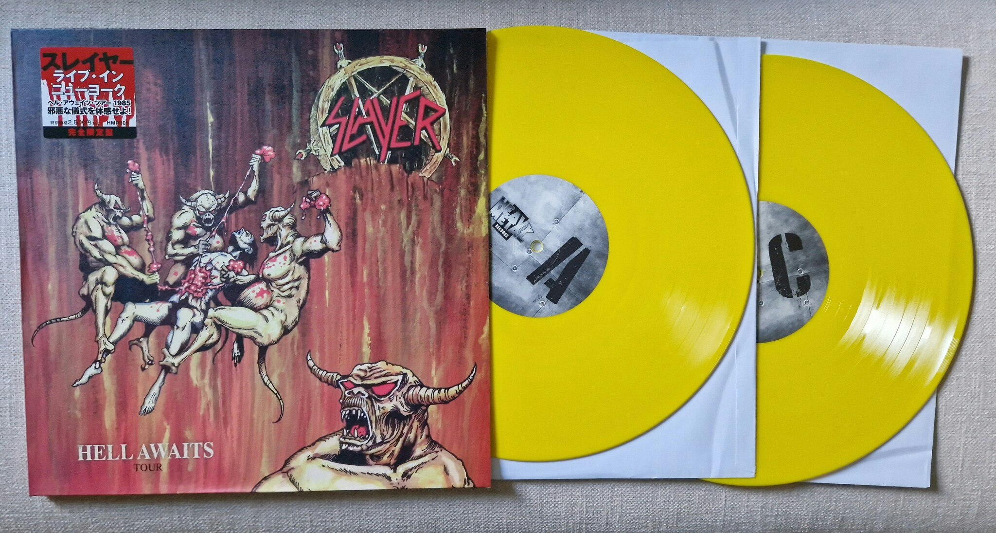 Slayer, Hell awaits tour. Vinyl 2LP