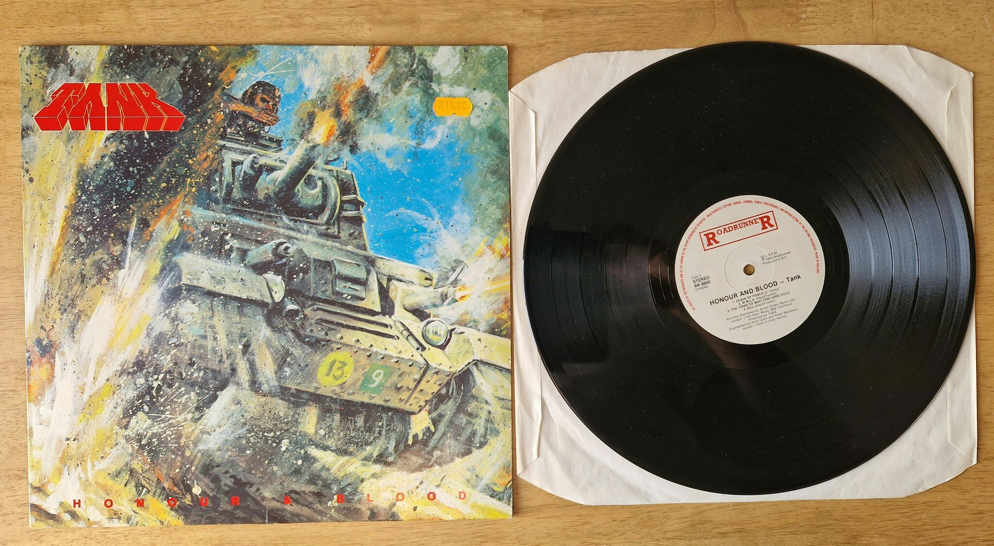 Tank, Honour and blood. Vinyl LP